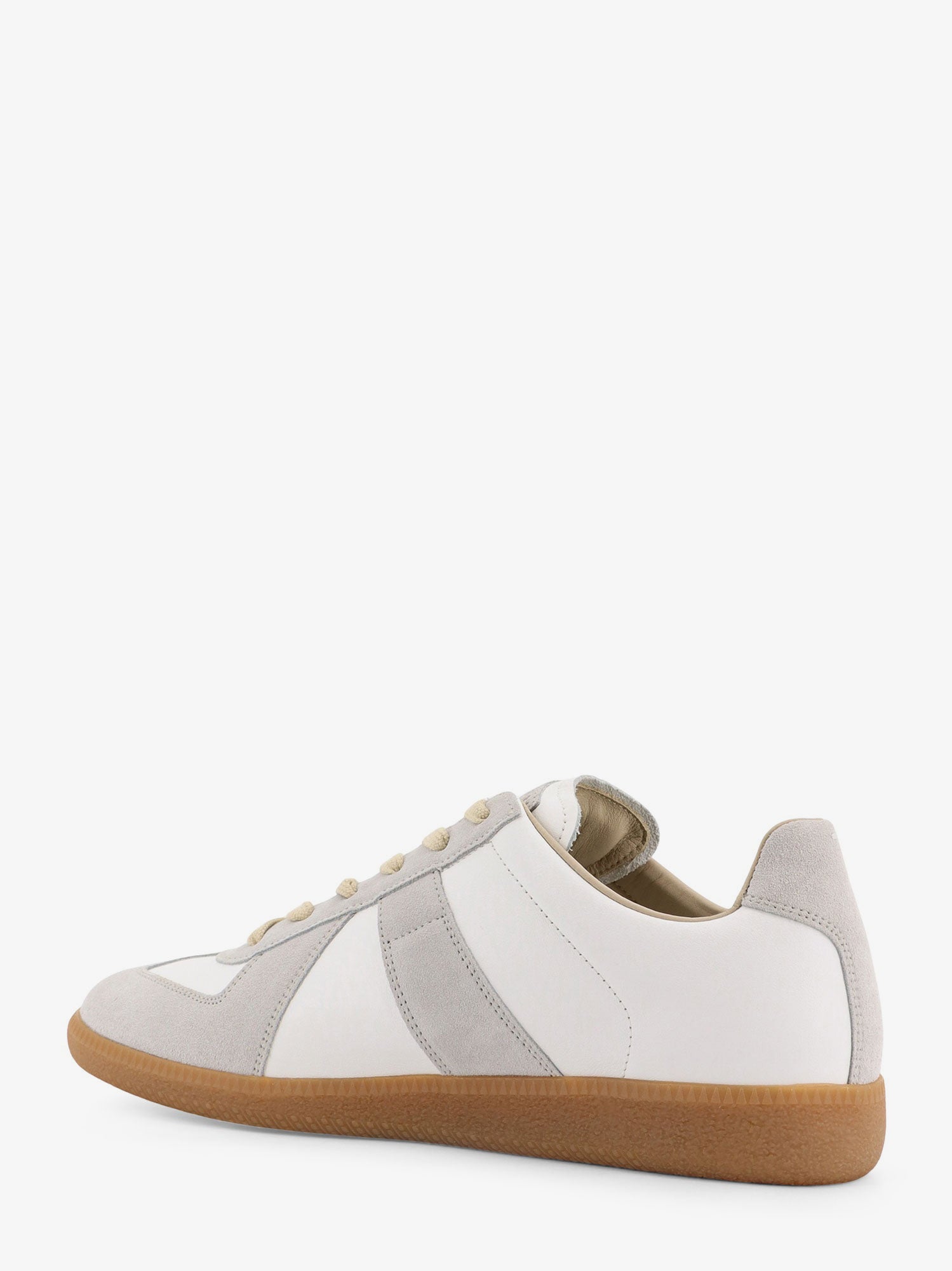 Maison Margiela Men Low-Top Replica Leather And Suede Sneakers MAISON MARGIELA