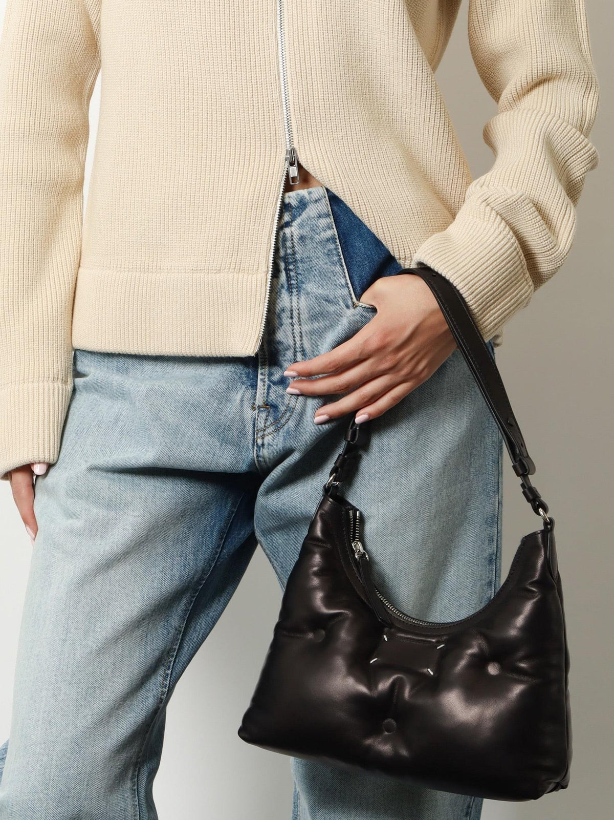 Maison Margiela Women Glam Slam Leather Shoulder Bag MAISON MARGIELA