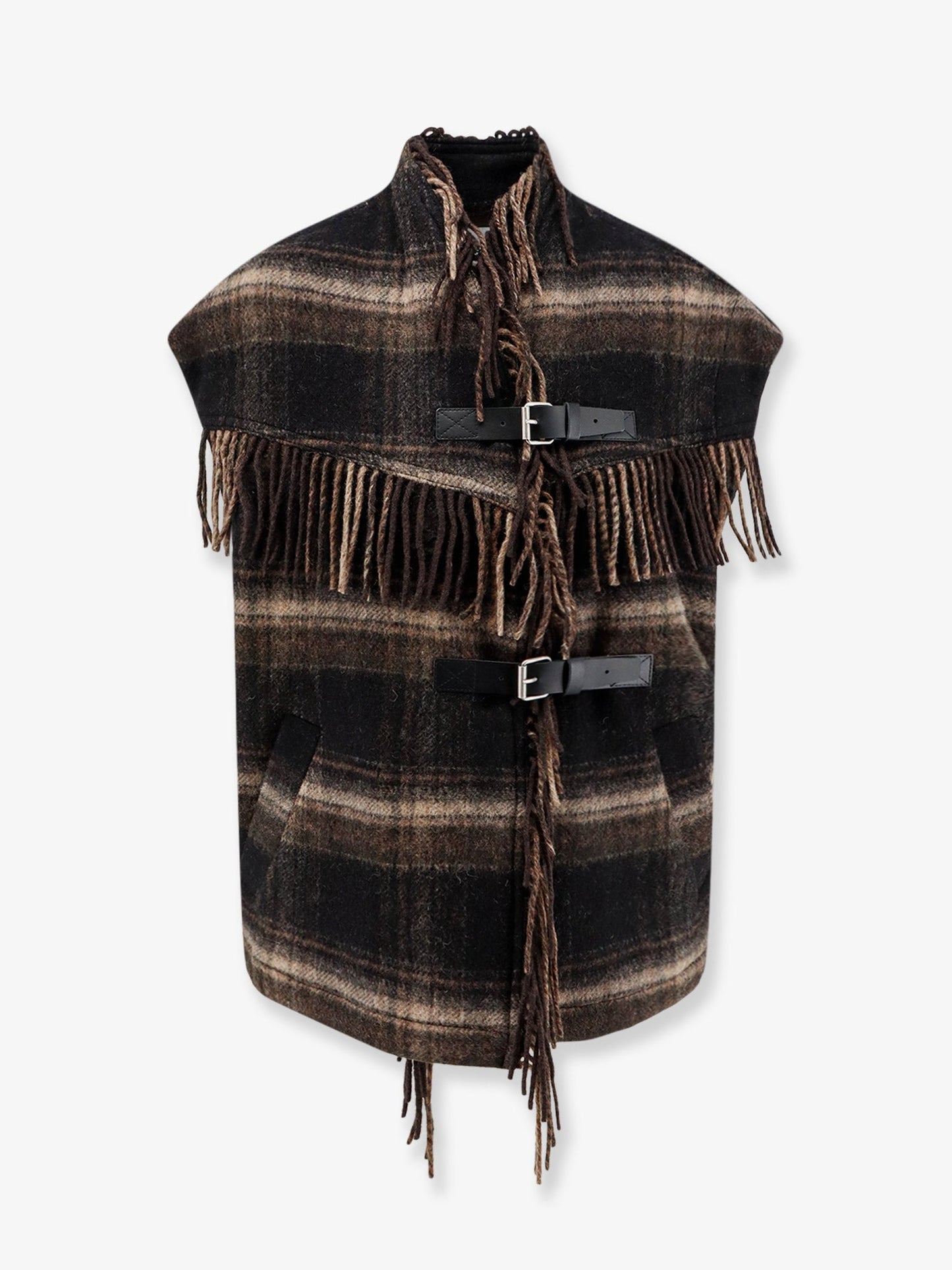 Marant Etoile Women Ginesa Sleeveless Jacket With Fringes ISABEL MARANT ETOILE