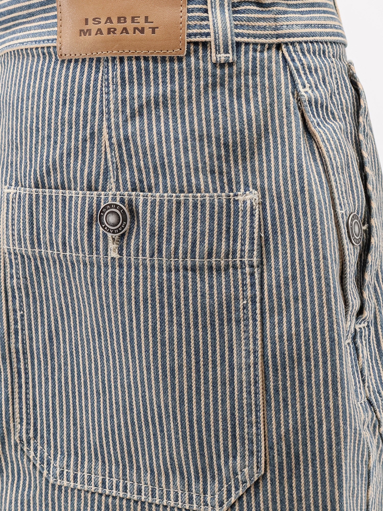 Marant Etoile Women Estera Cotton Skirt With Striped Pattern ISABEL MARANT ETOILE