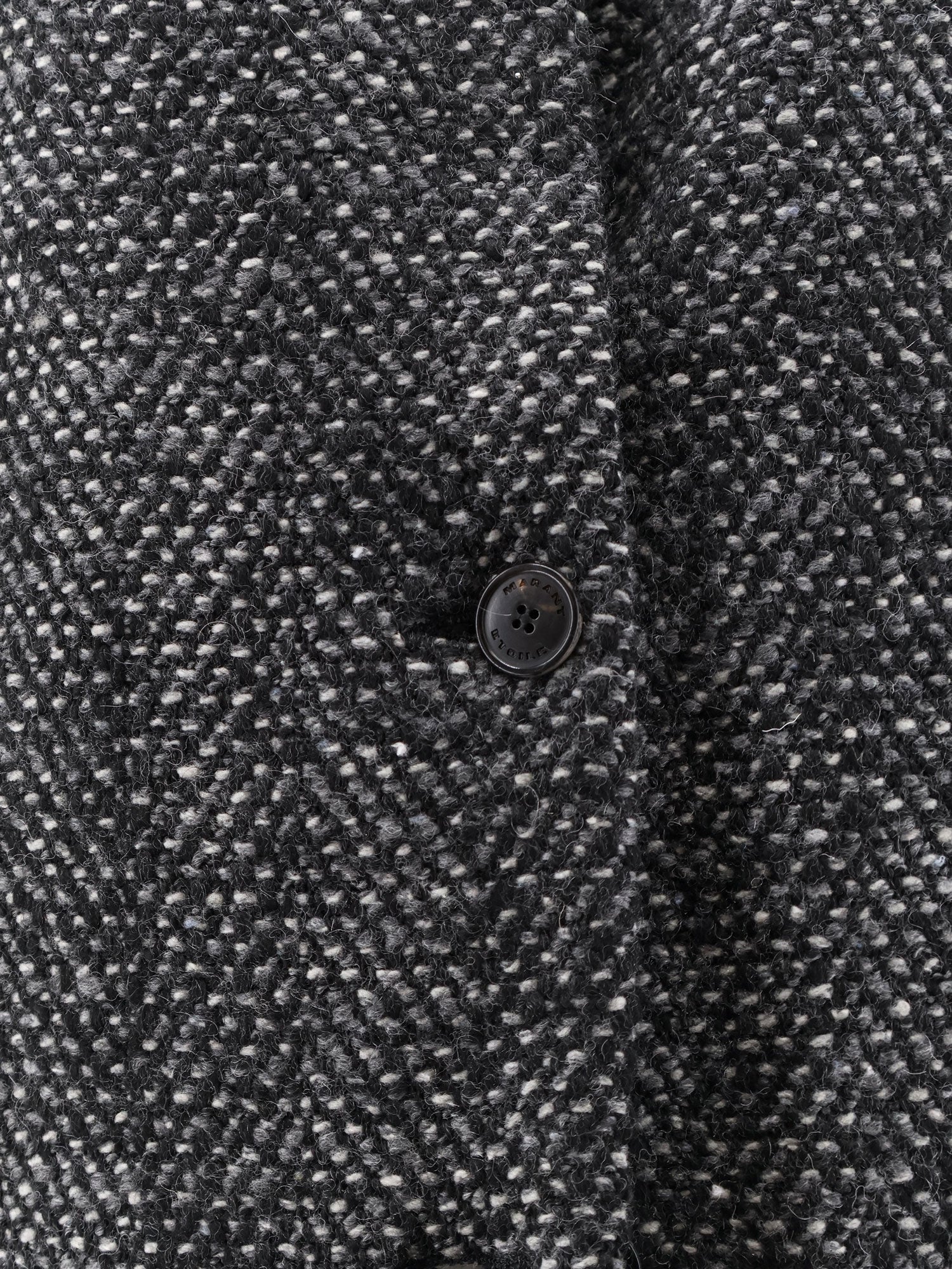 Marant Etoile Women Drogo Melange Fabric Coat ISABEL MARANT ETOILE