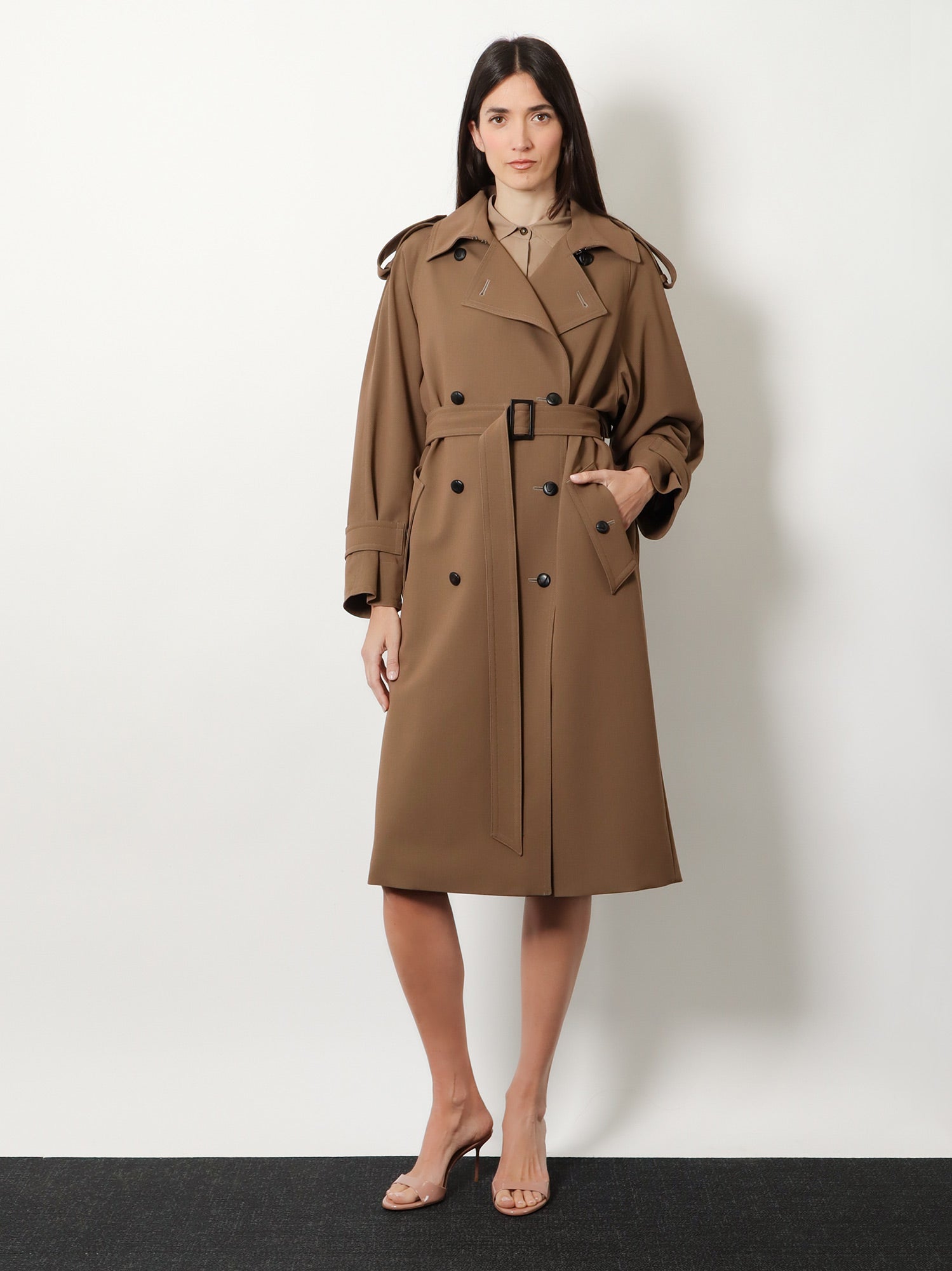 Max Mara Women Mxmcerto Virgin Wool Trench MAX MARA