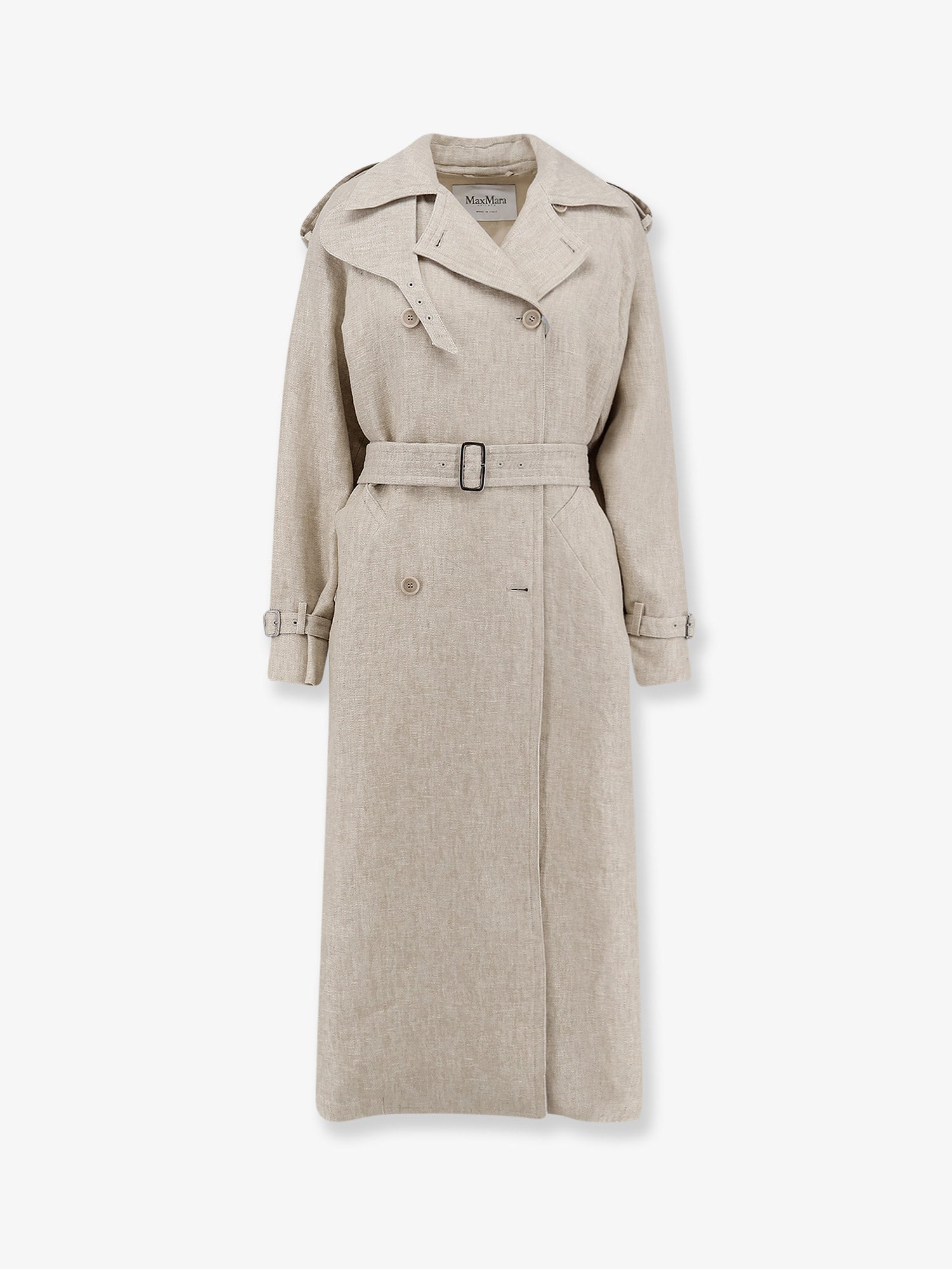 Max Mara Women Mxspedaggi Linen Trench MAX MARA