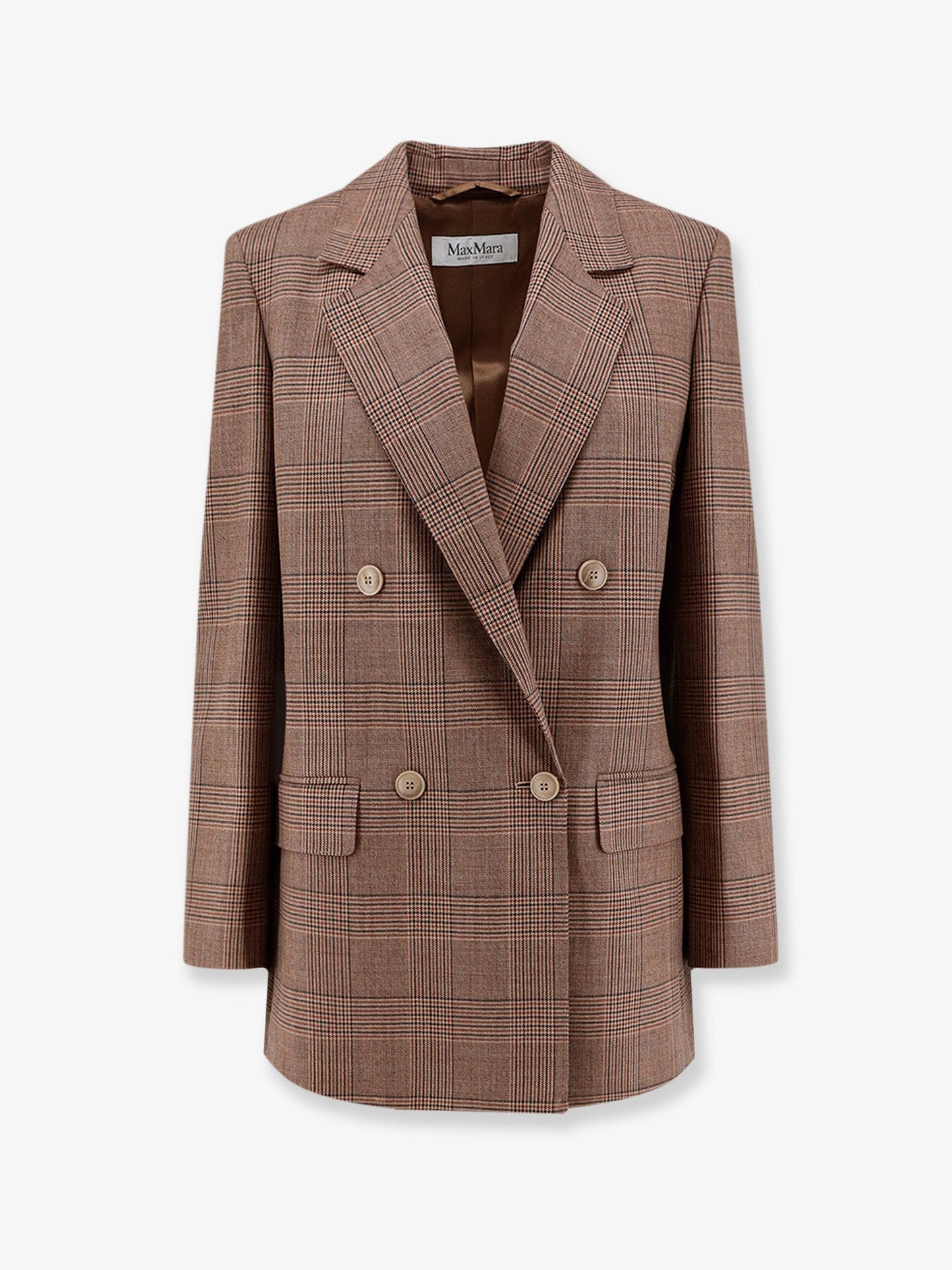 Max Mara Women Mxmastrale Wool Blazer With Prince Of Wales Pattern MAX MARA