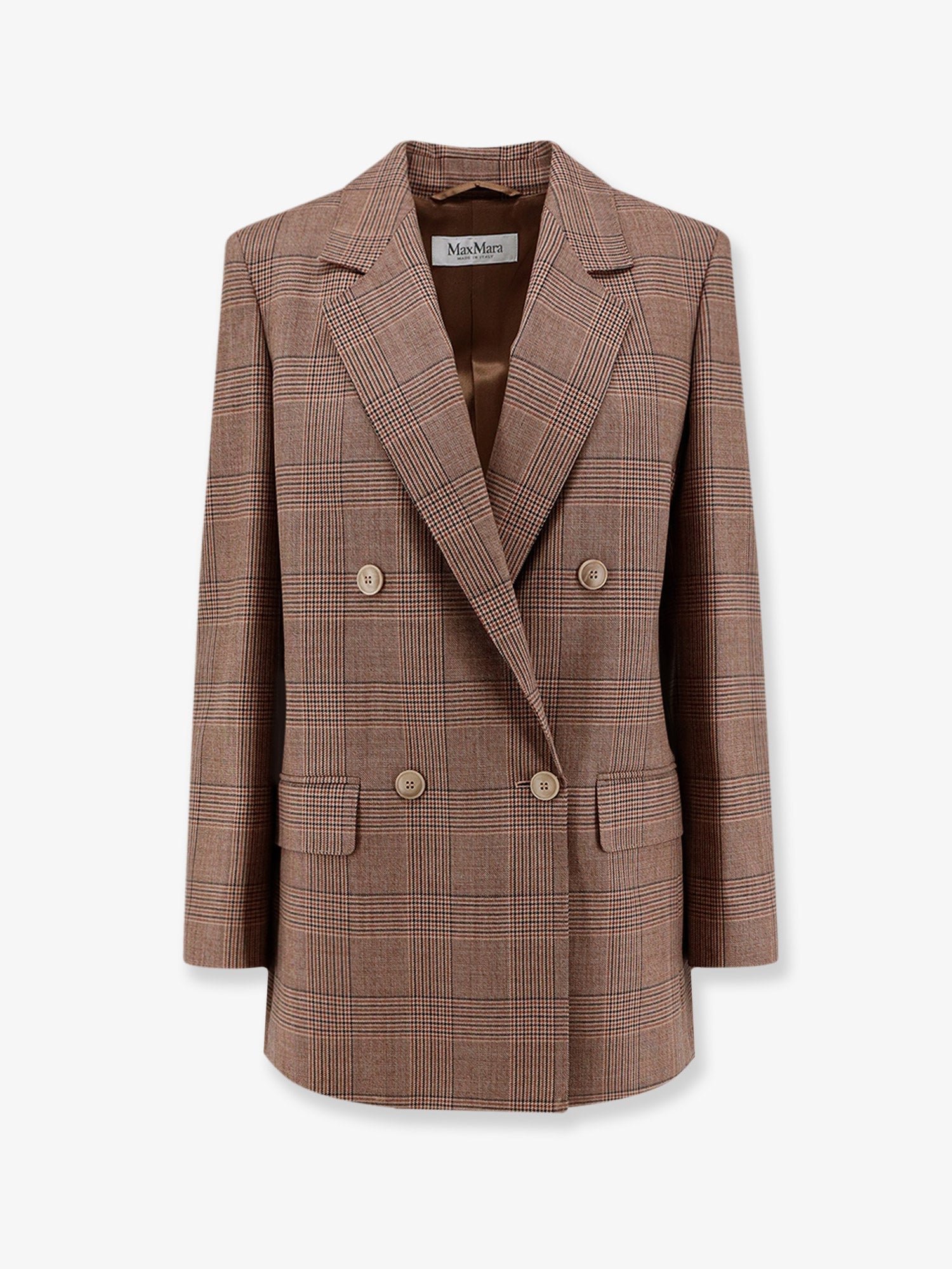 Max Mara Women Mxmastrale Wool Blazer With Prince Of Wales Pattern MAX MARA