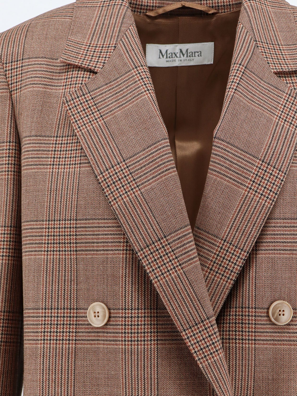 Max Mara Women Mxmastrale Wool Blazer With Prince Of Wales Pattern MAX MARA