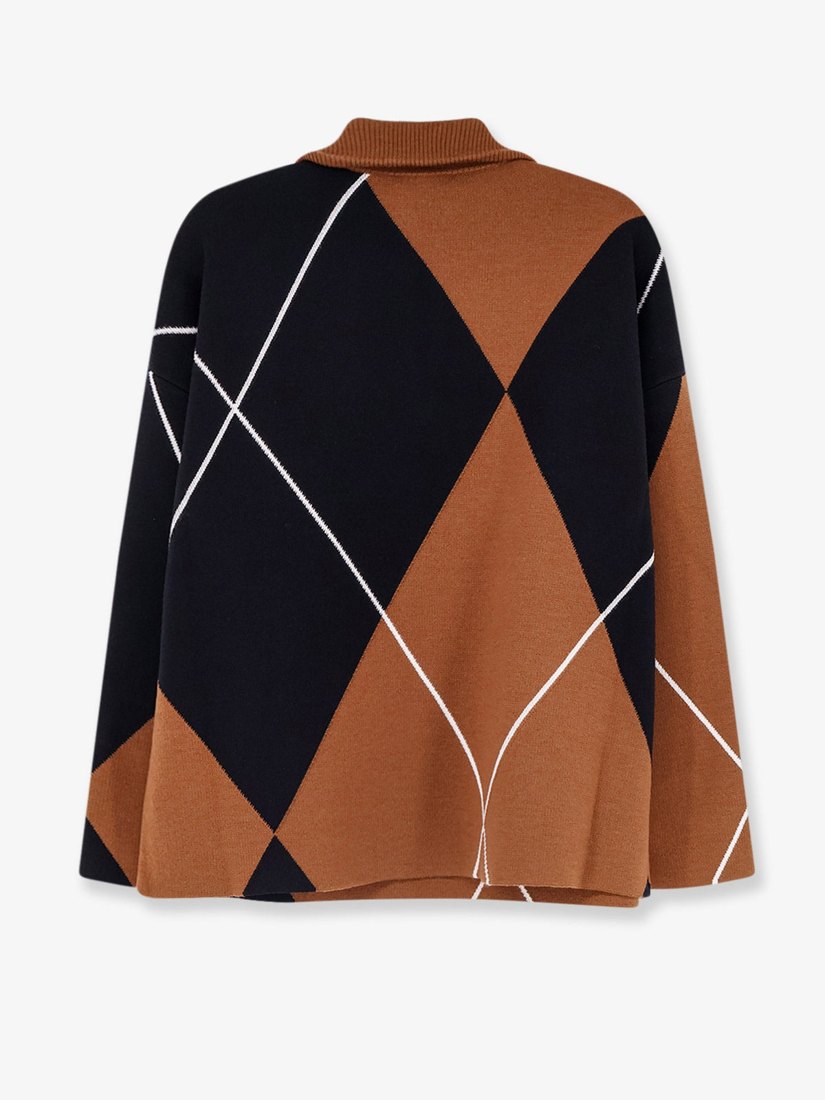 Max Mara Women Mxmsala Argyle Pattern Virgin Wool Sweater MAX MARA