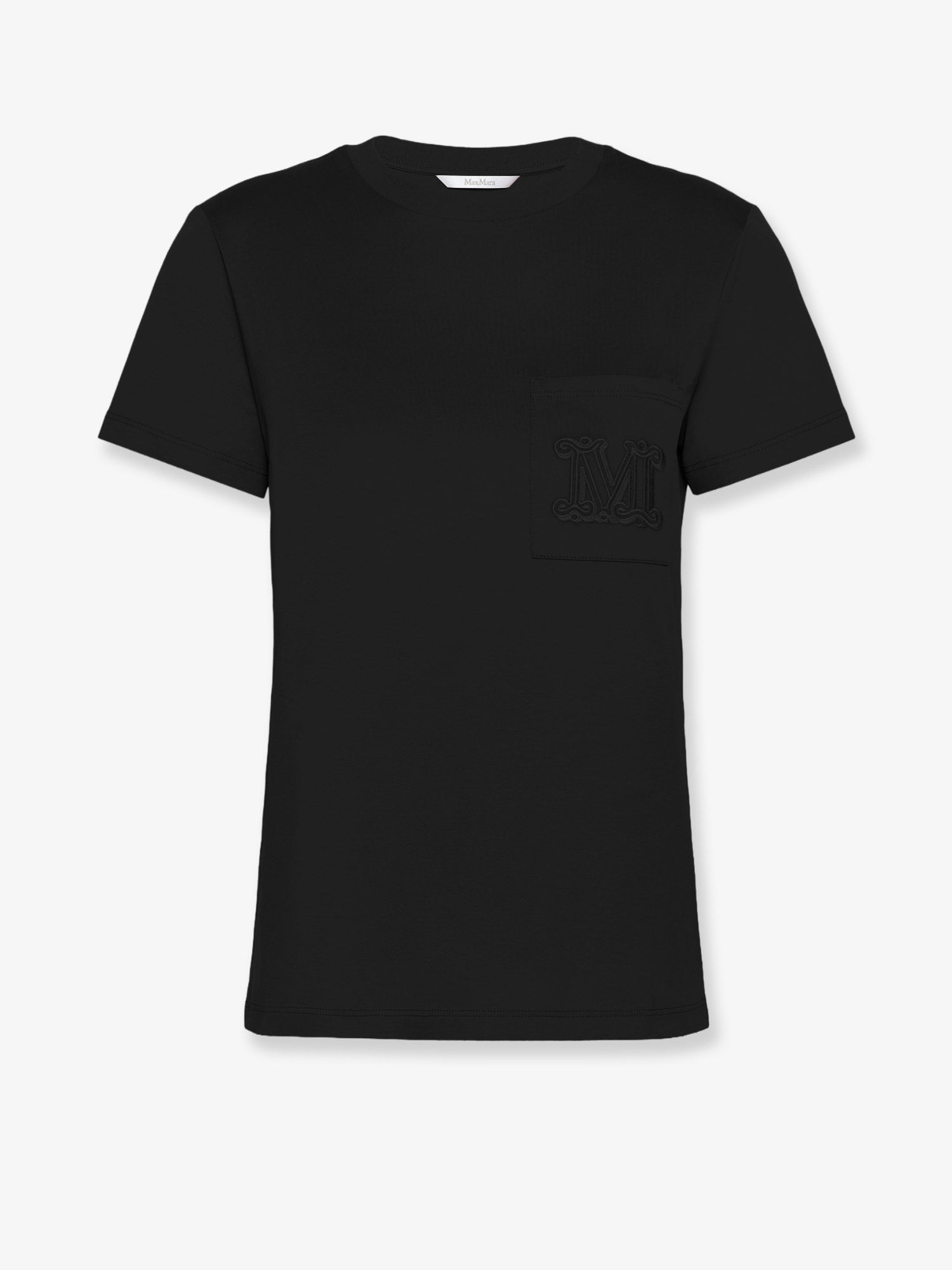 Max Mara Women Papaia Cotton T-Shirt With Monogram MAX MARA