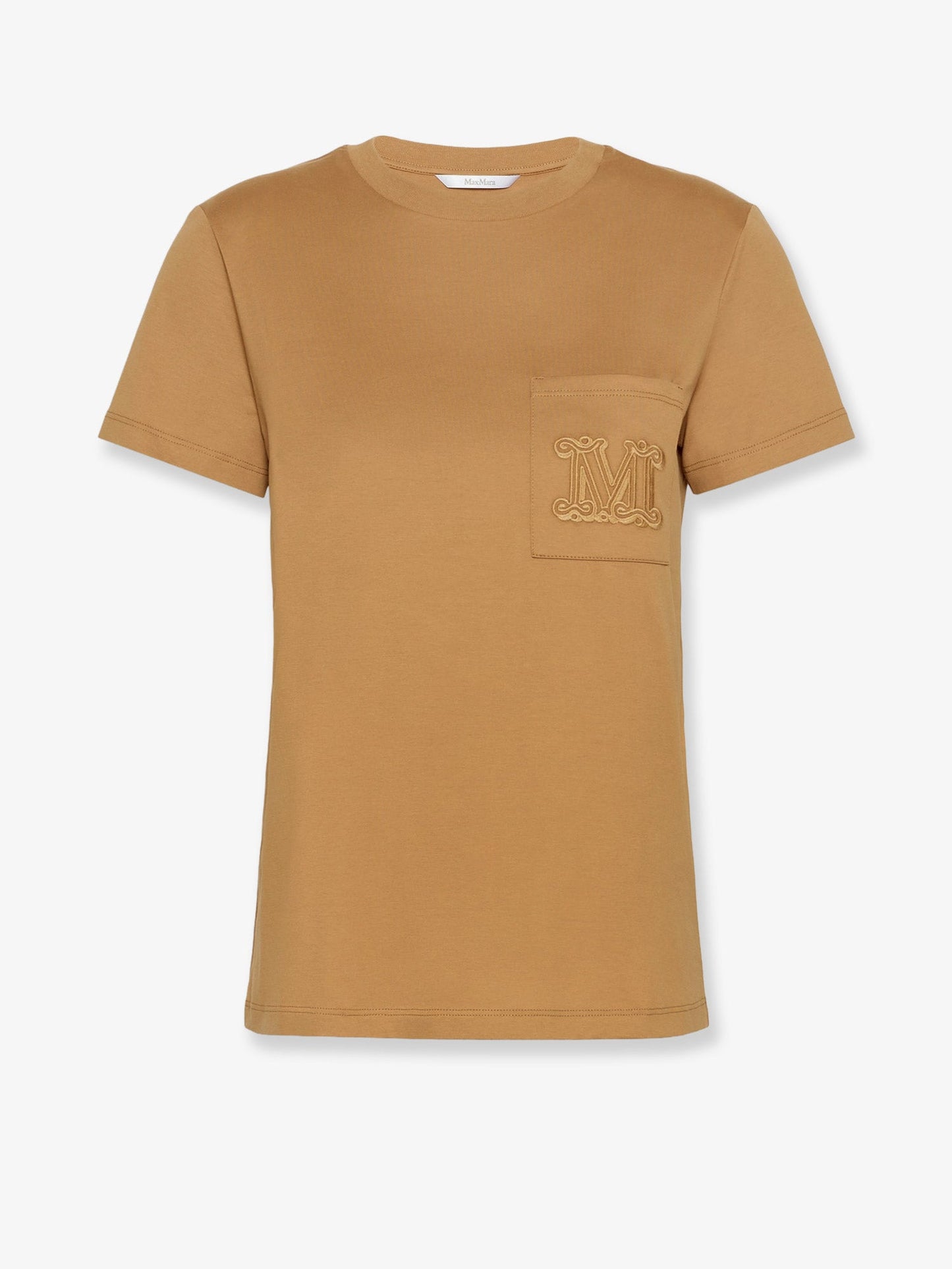 Max Mara Women Papaia Cotton T-Shirt With Monogramma MAX MARA