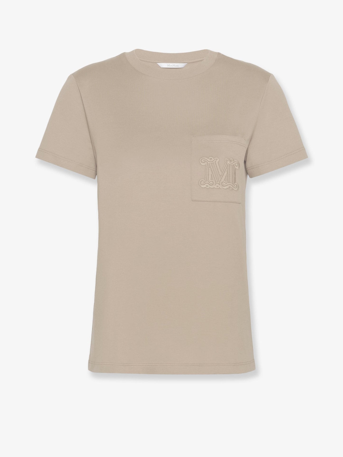 Max Mara Women Papaia Cotton T-Shirt With Monogram MAX MARA