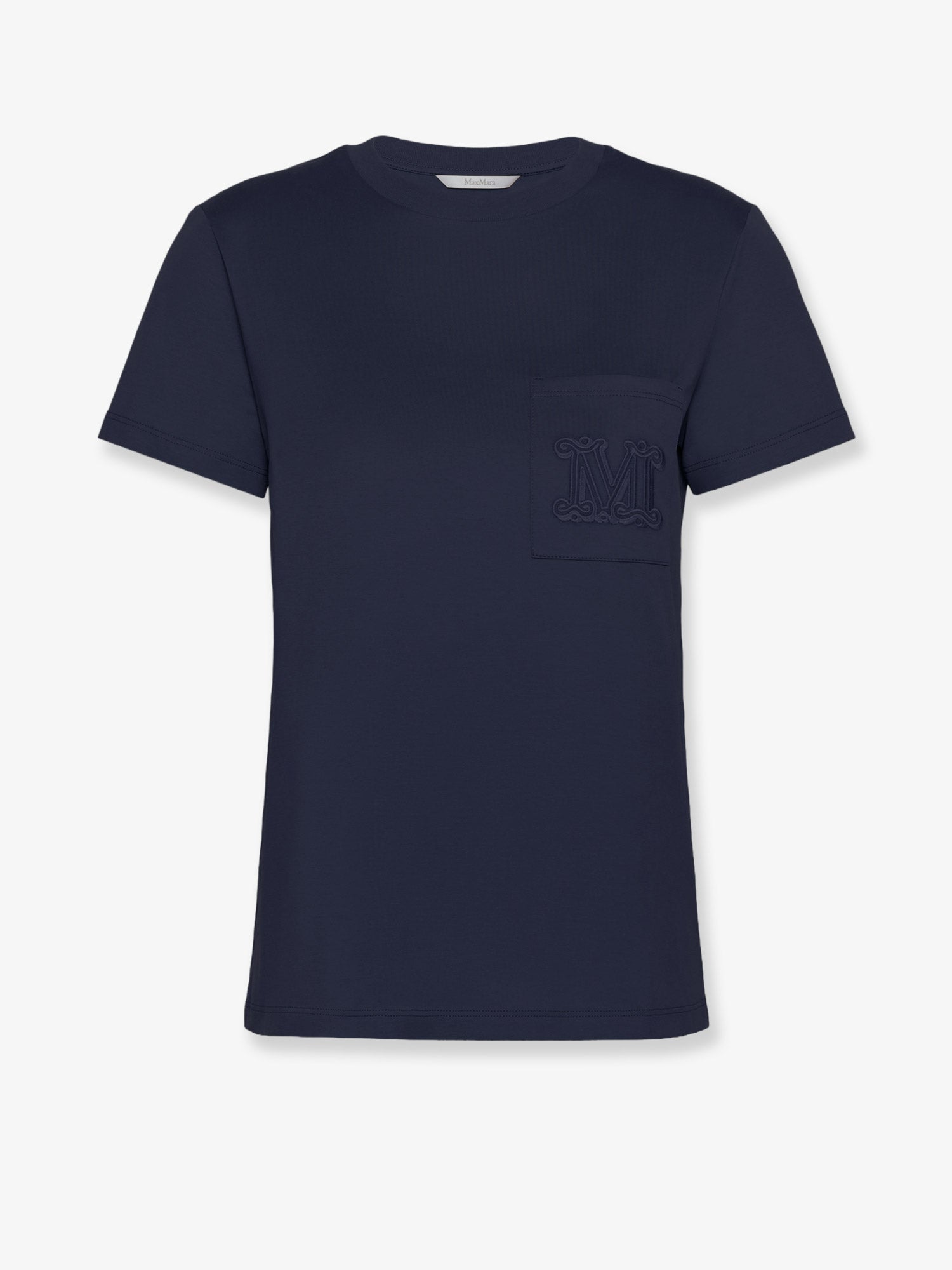 Max Mara Women Papaia Cotton T-Shirt With Monogram MAX MARA