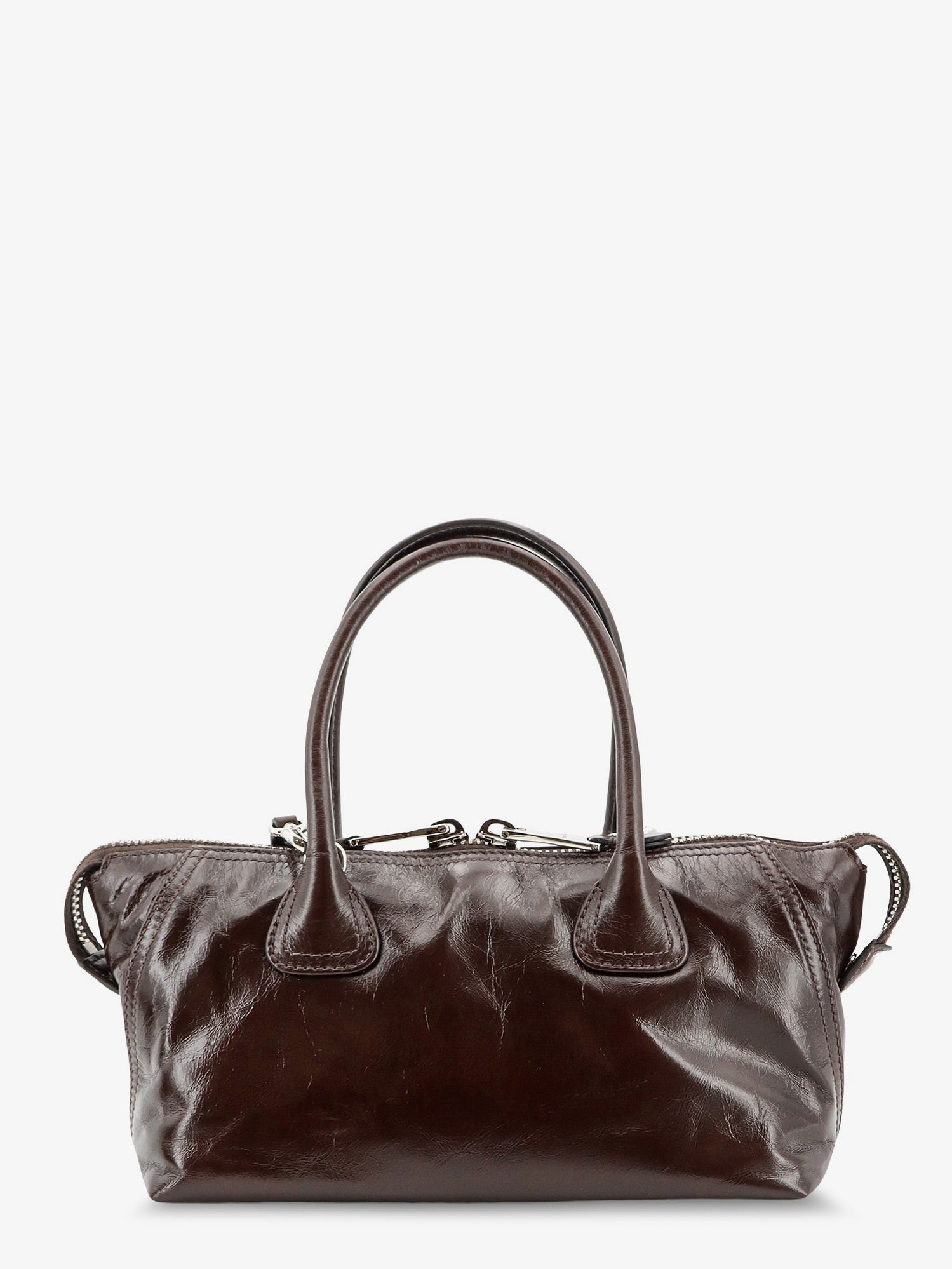 Miu Miu Women Leather Handbag With Embossed Lettering Logo MIU MIU