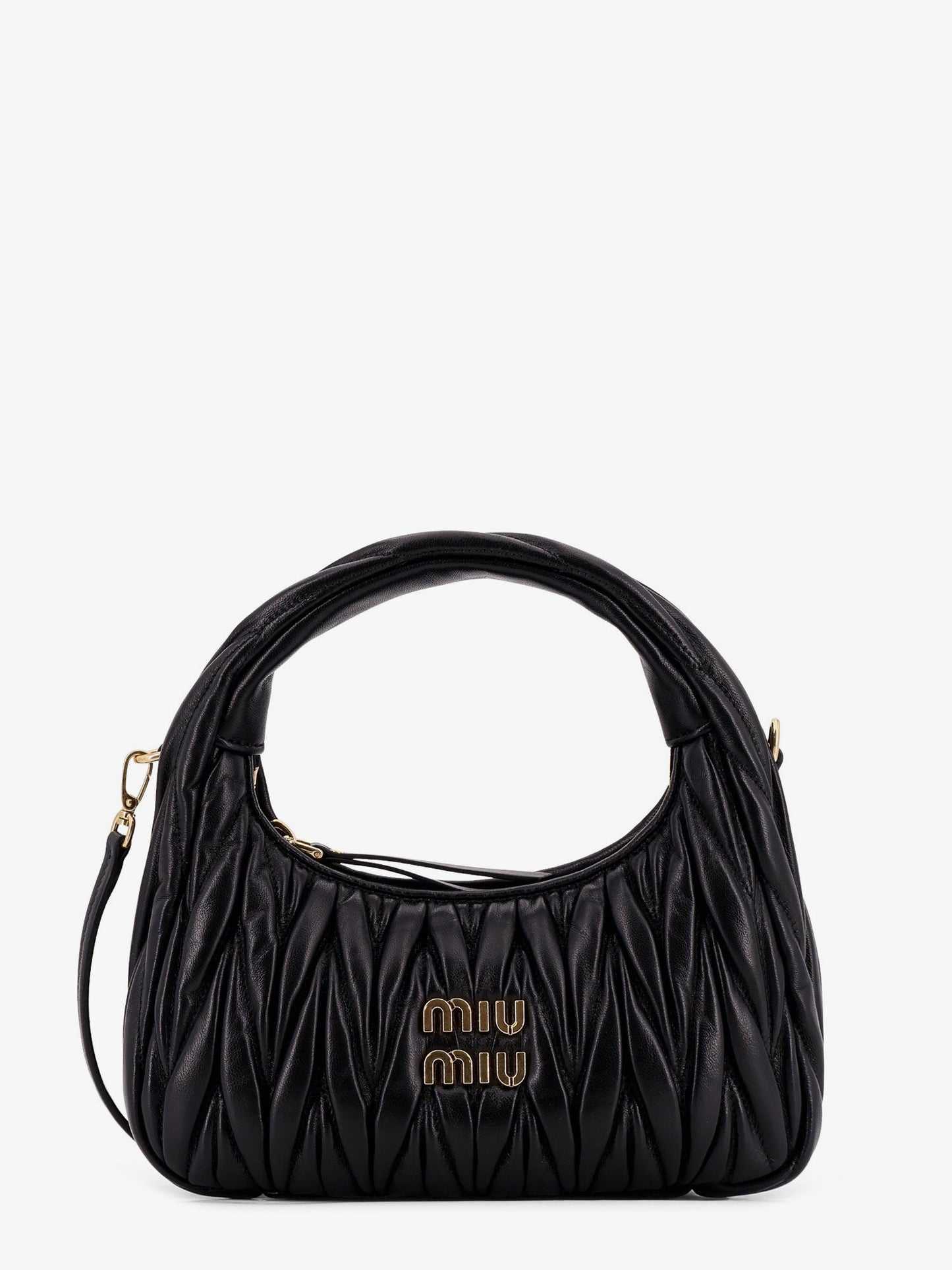 Miu Miu Women Wander Matelasse Leather Crossbody Bag MIU MIU
