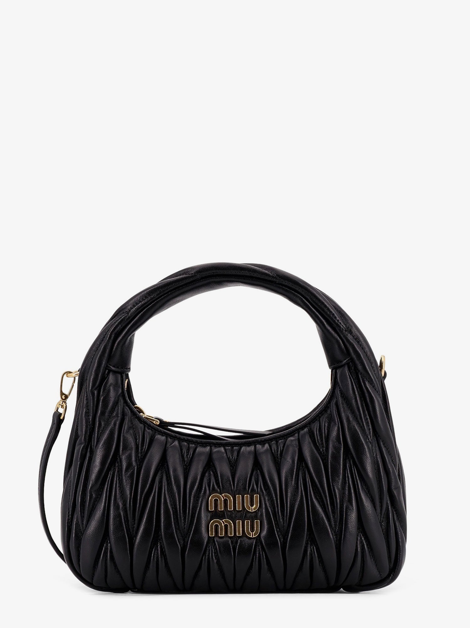 Miu Miu Women Wander Matelasse Leather Crossbody Bag MIU MIU
