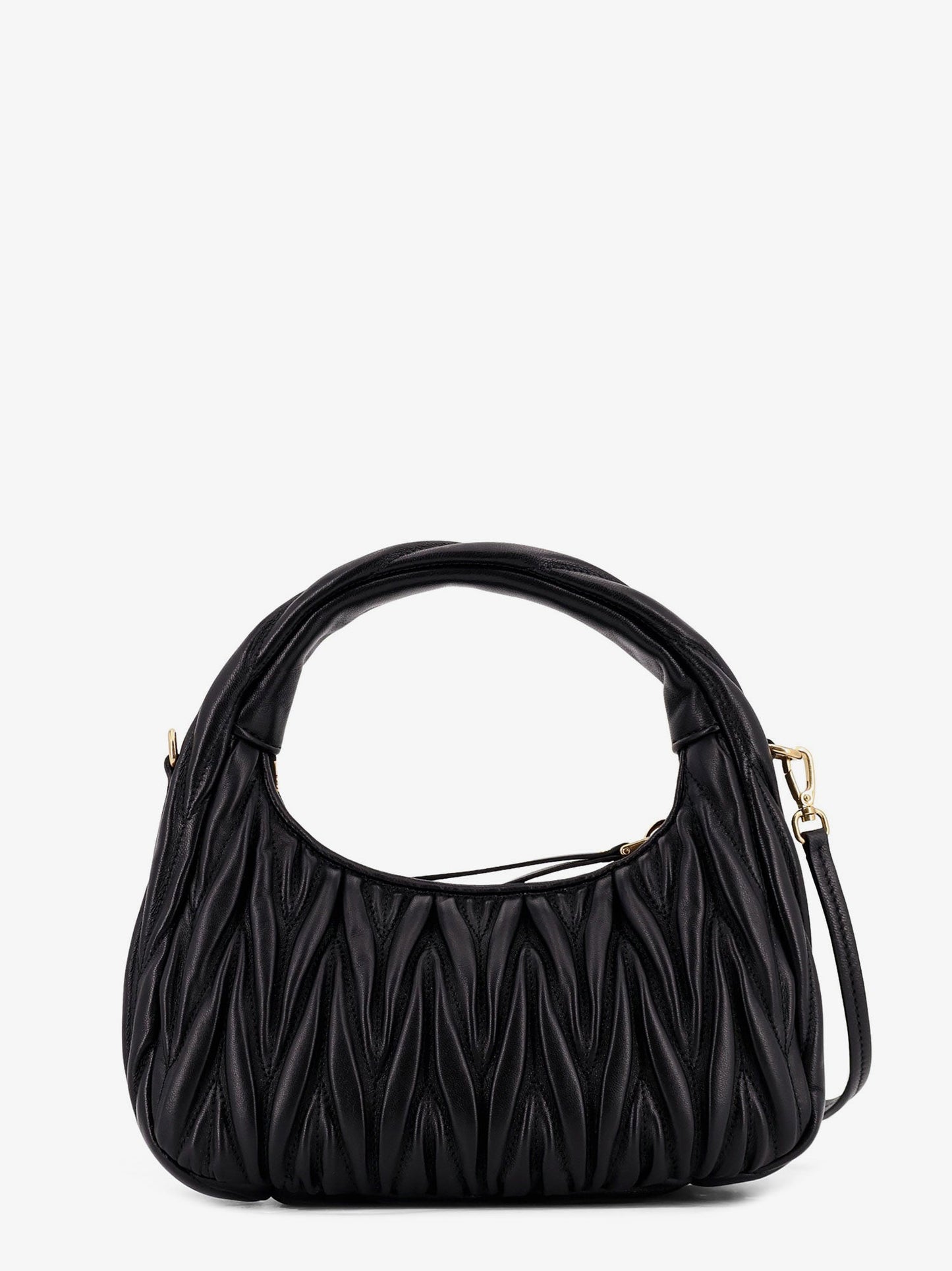 Miu Miu Women Wander Matelasse Leather Crossbody Bag MIU MIU