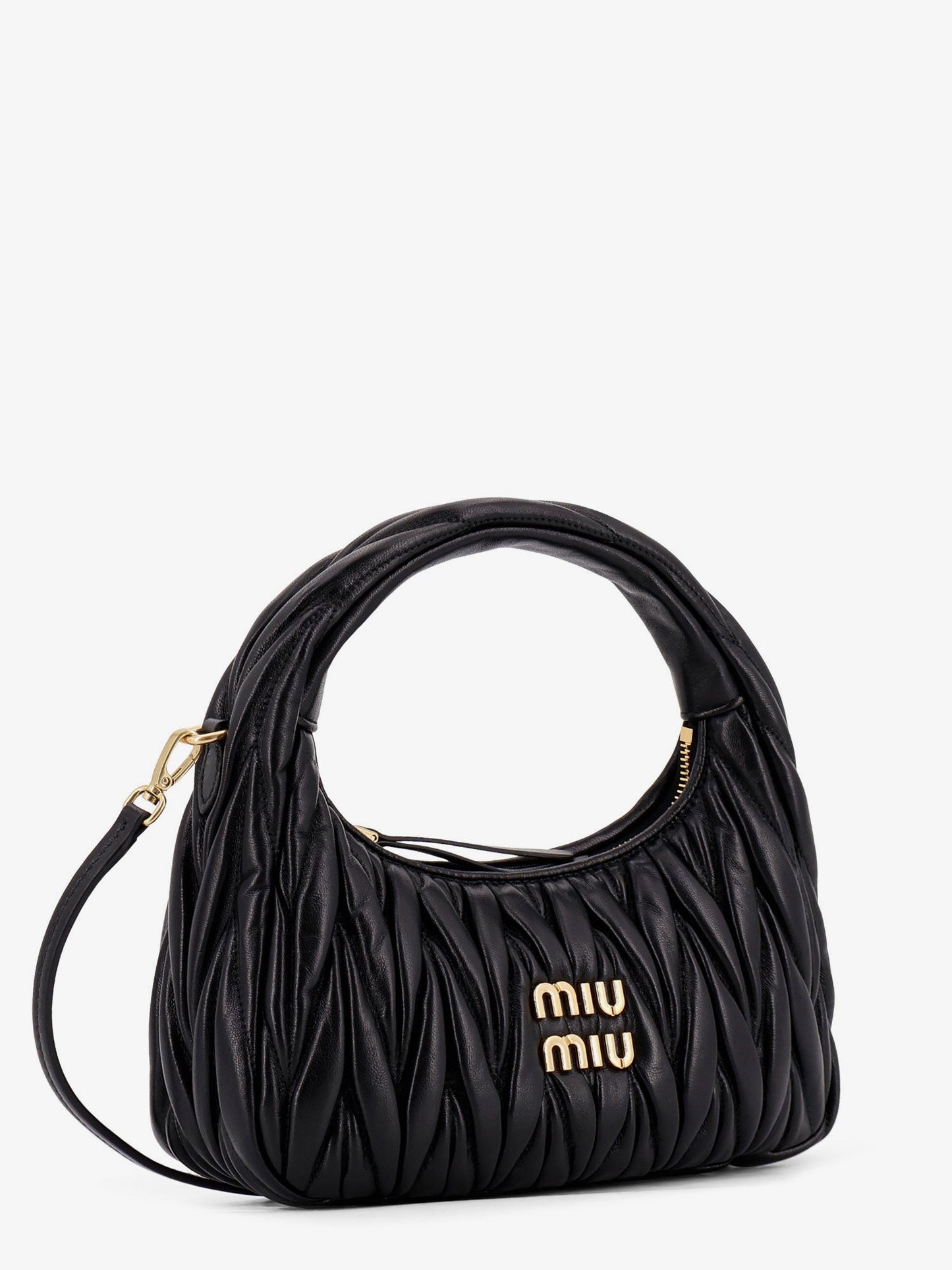 Miu Miu Women Wander Matelasse Leather Crossbody Bag MIU MIU