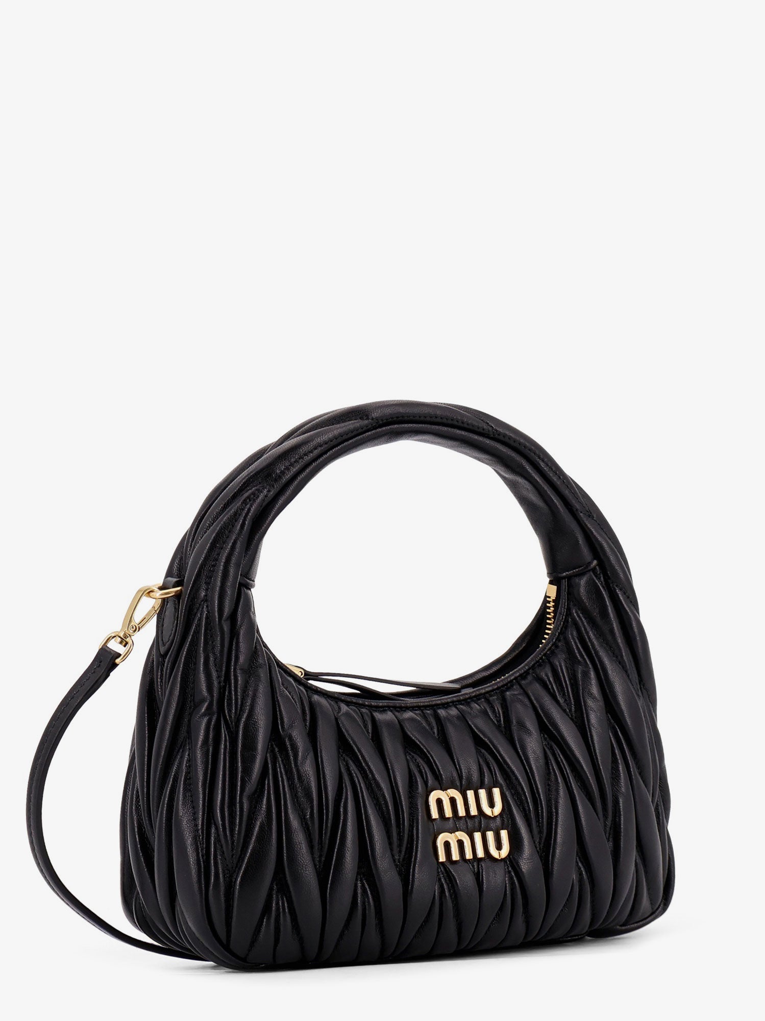 Miu Miu Women Wander Matelasse Leather Crossbody Bag MIU MIU