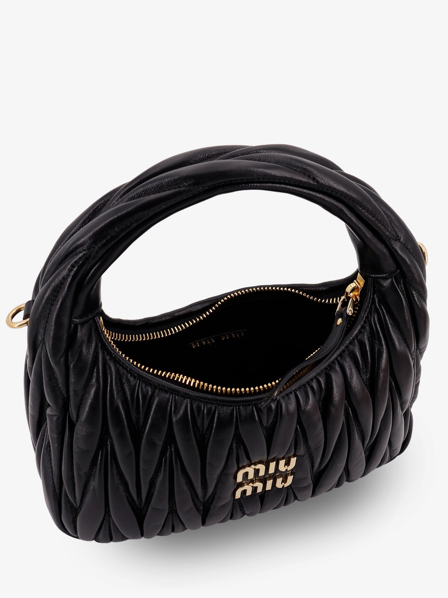 Miu Miu Women Wander Matelasse Leather Crossbody Bag MIU MIU