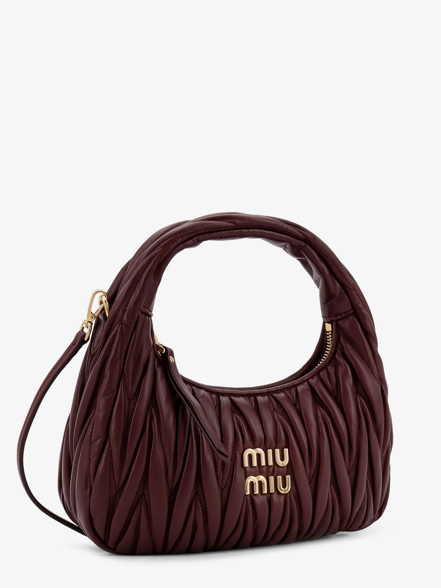Miu Miu Women Wander Quilted Leather Shoulder Bag MIU MIU