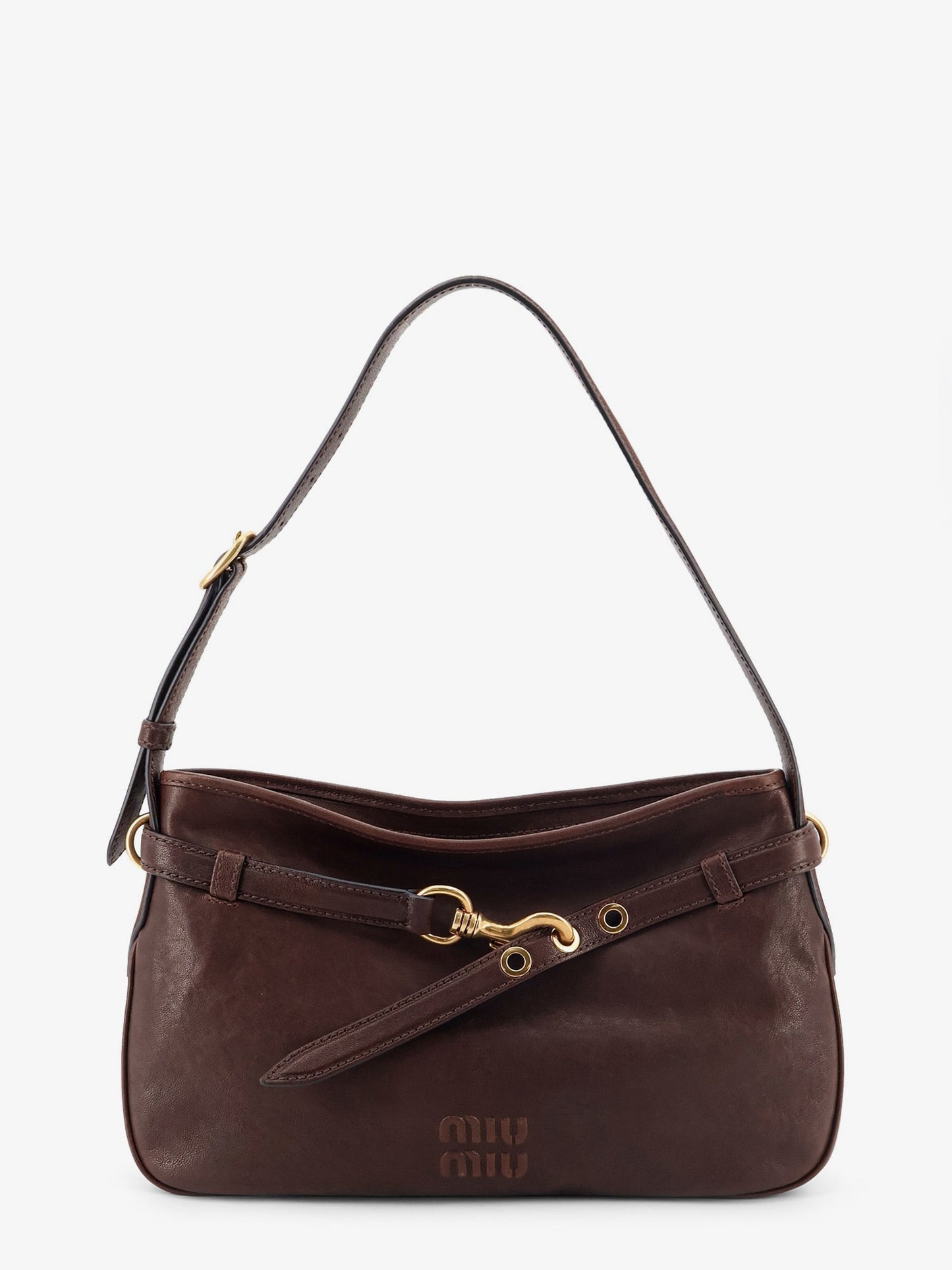 Miu Miu Women Aventure Leather Shoulder Bag MIU MIU