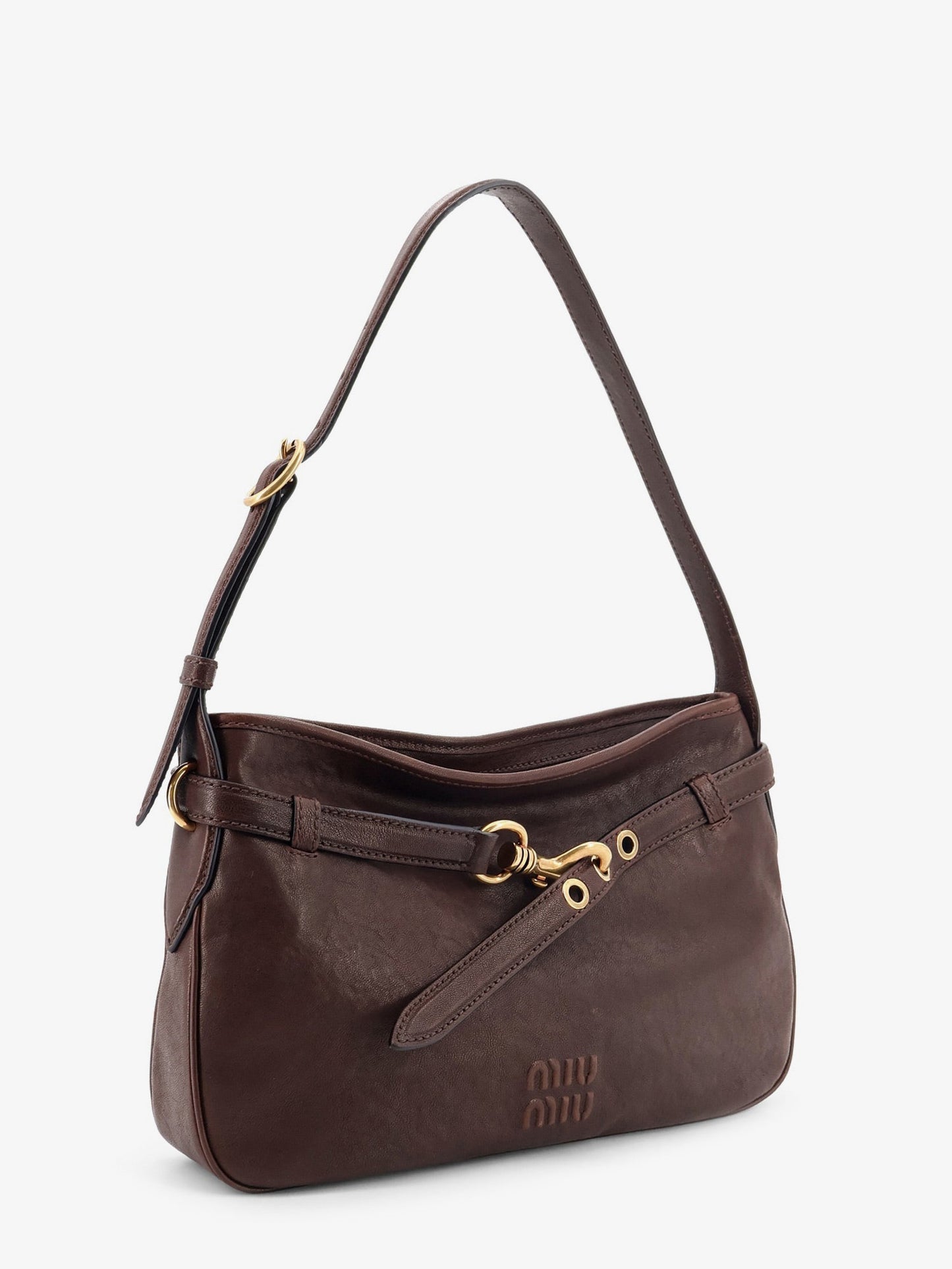Miu Miu Women Aventure Leather Shoulder Bag MIU MIU