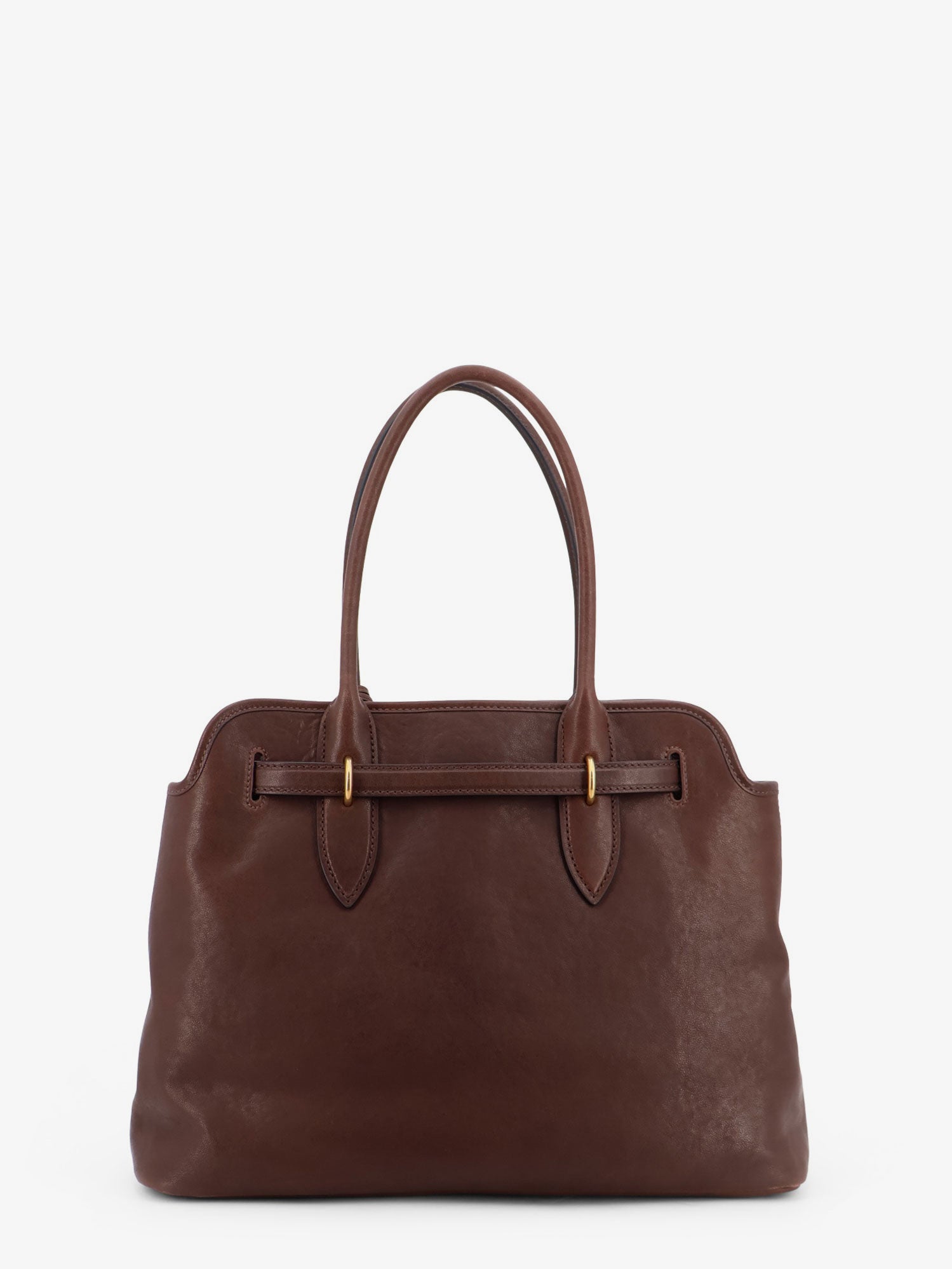 Miu Miu Women Aventure Leather Handbag With Front Lettering Logo MIU MIU