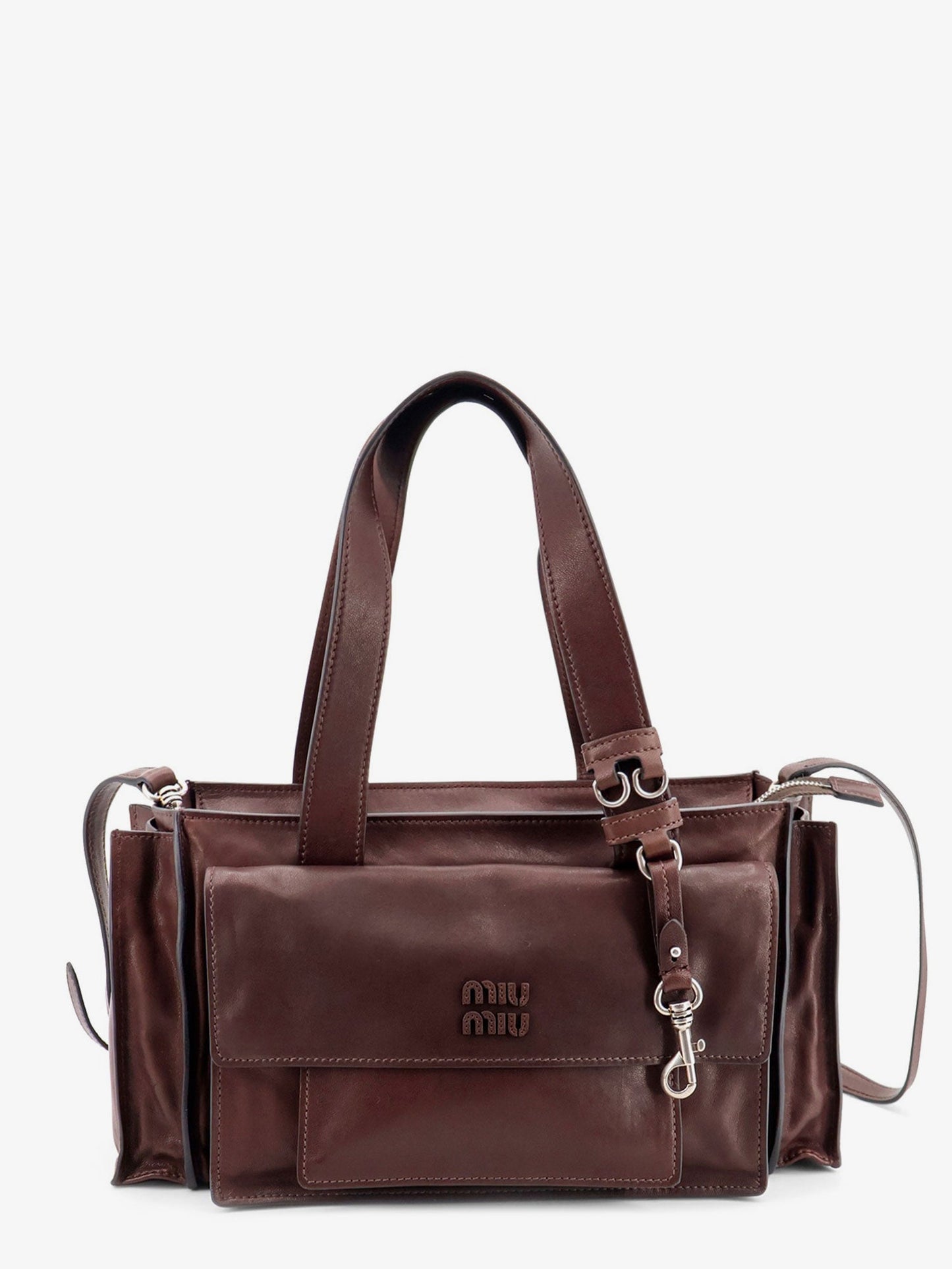 Miu Miu Women Utilitaire Leather Crossbody Bag MIU MIU