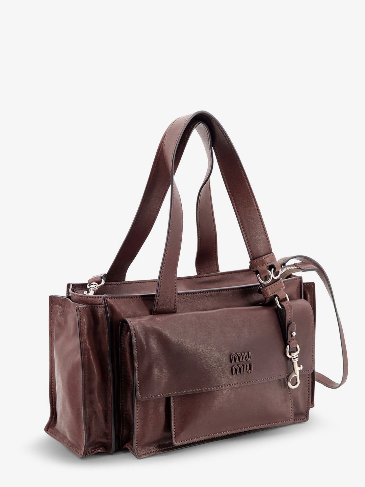 Miu Miu Women Utilitaire Leather Crossbody Bag MIU MIU