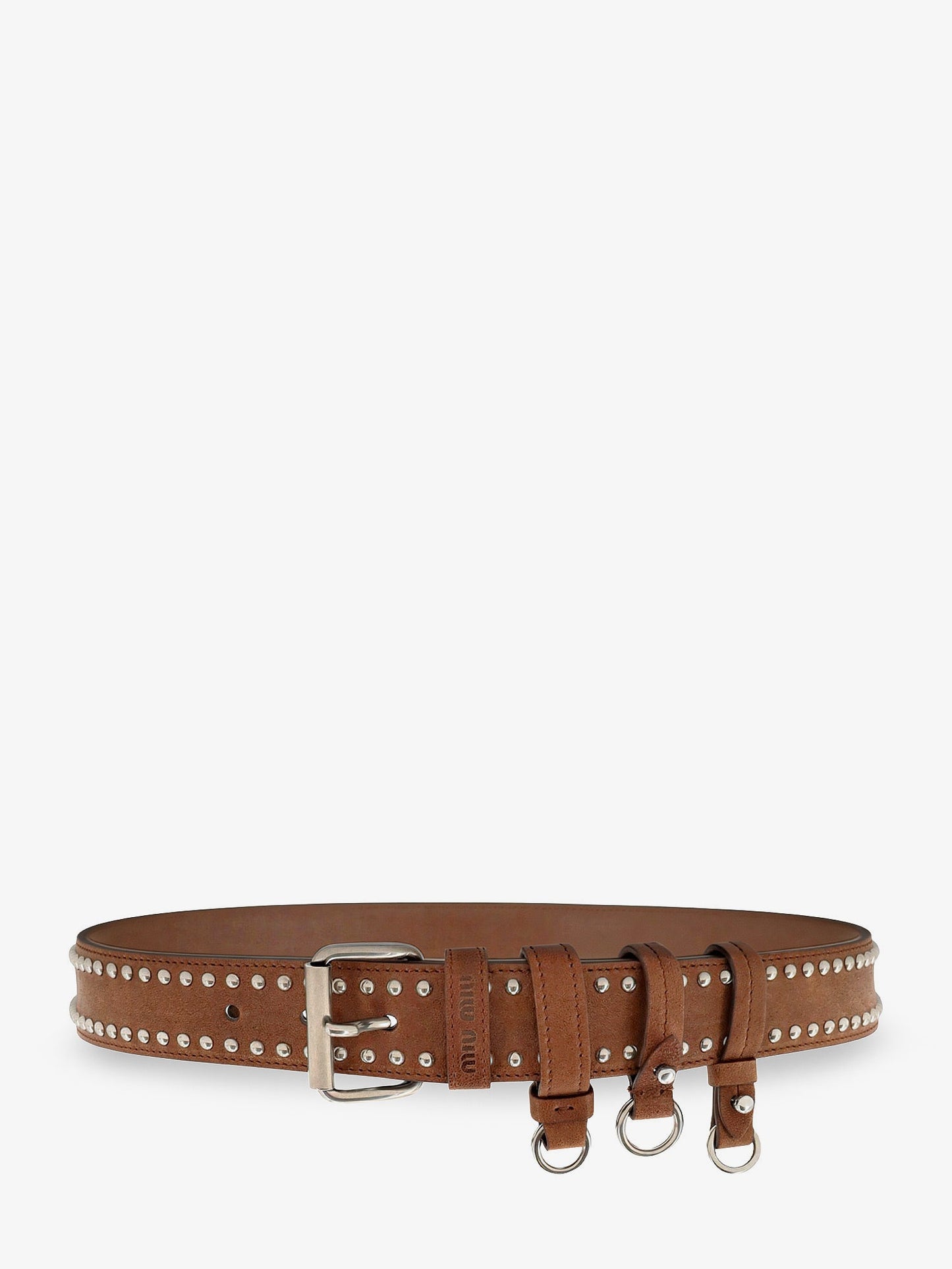 Miu Miu Women Aviator Nappa Belt With Keychain Charm MIU MIU