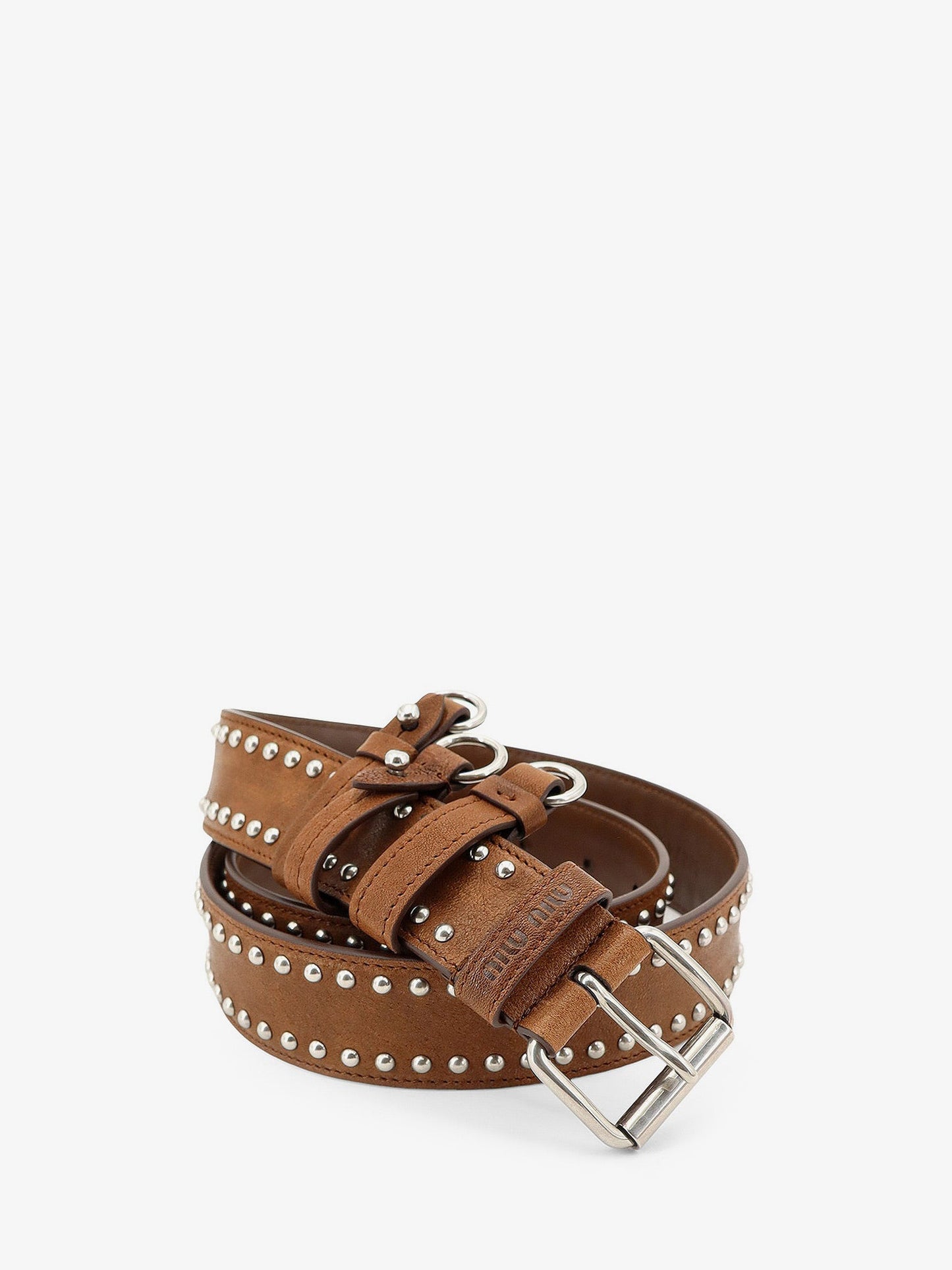Miu Miu Women Aviator Nappa Belt With Keychain Charm MIU MIU