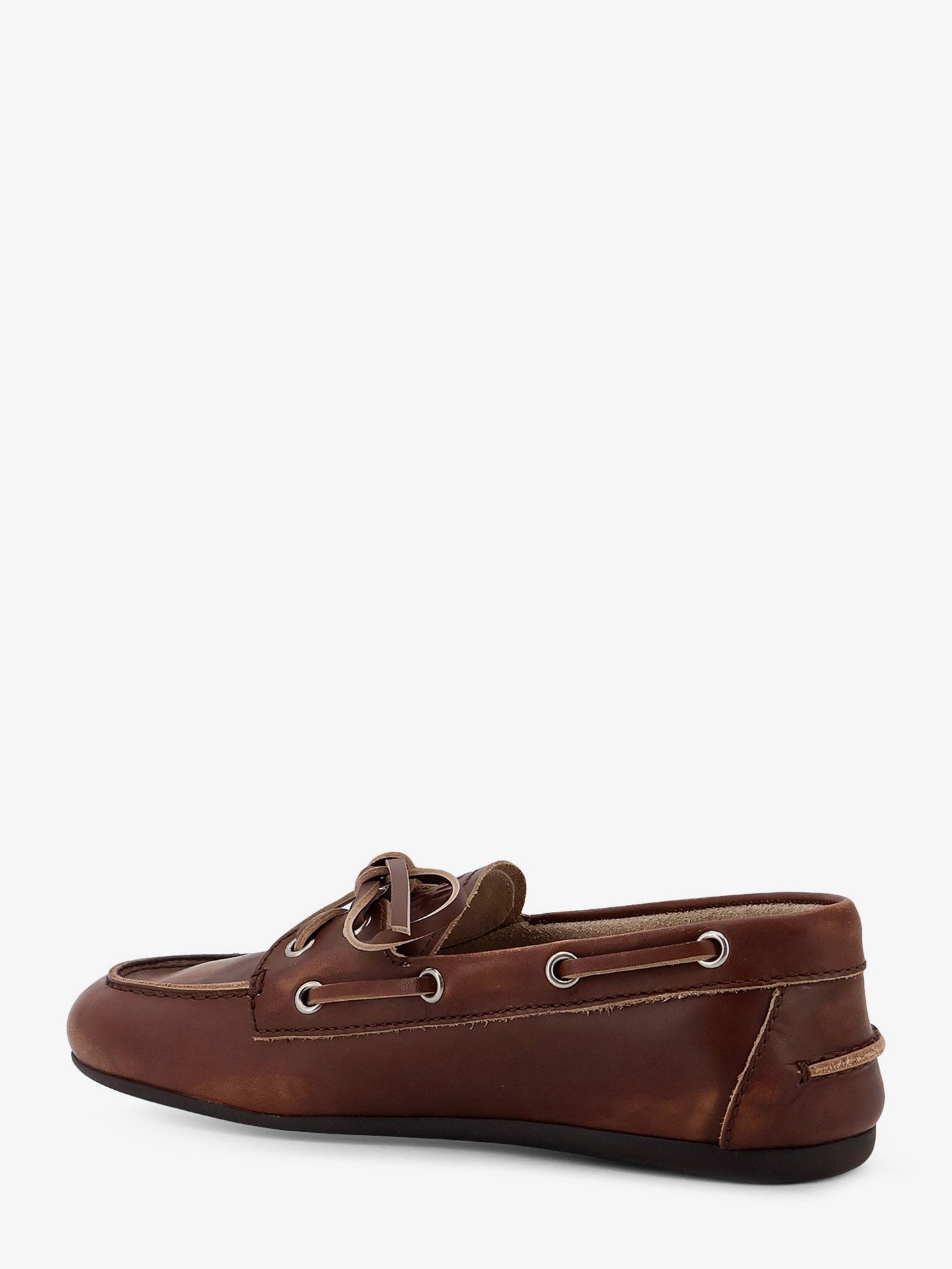 Miu Miu Women Leather Loafers With Lettering Logo MIU MIU