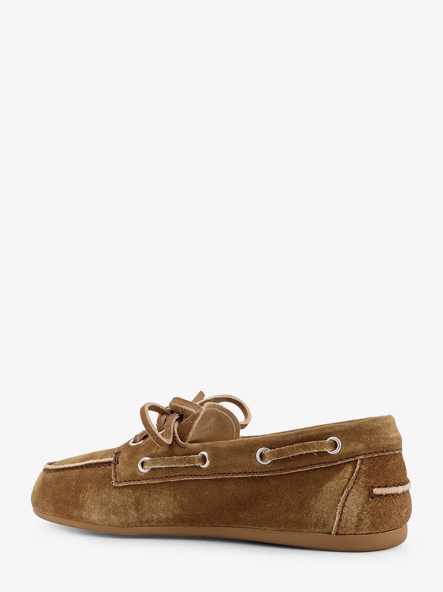 Miu Miu Women Suede Loafers With Embroidered Logo MIU MIU