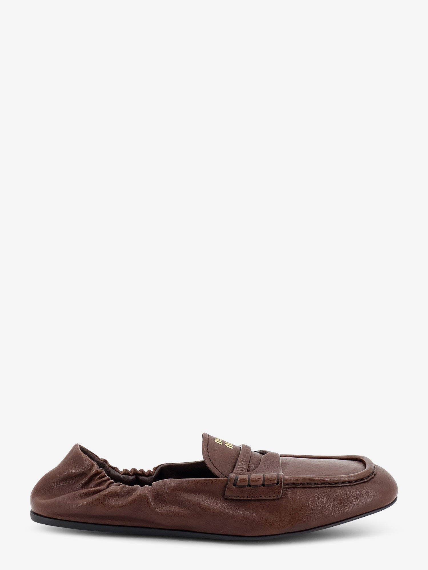 Miu Miu Women Ruches Leather Loafers MIU MIU