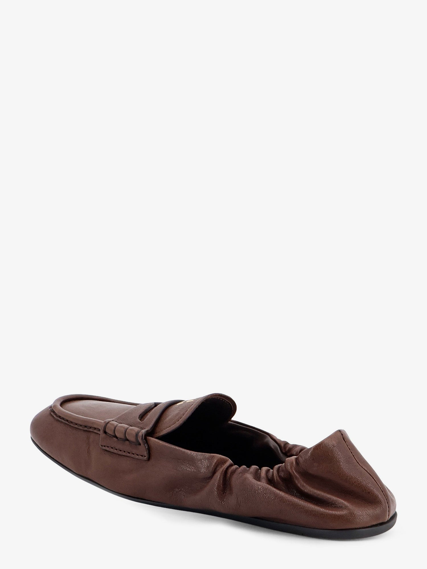 Miu Miu Women Ruches Leather Loafers MIU MIU