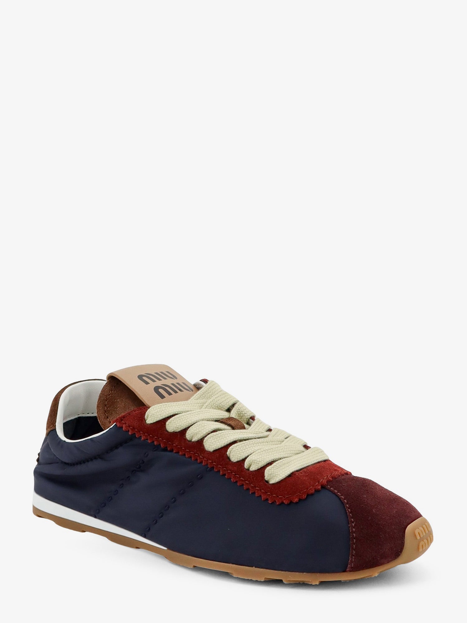 Miu Miu Women Nylon Sneakers With Suede Inserts MIU MIU