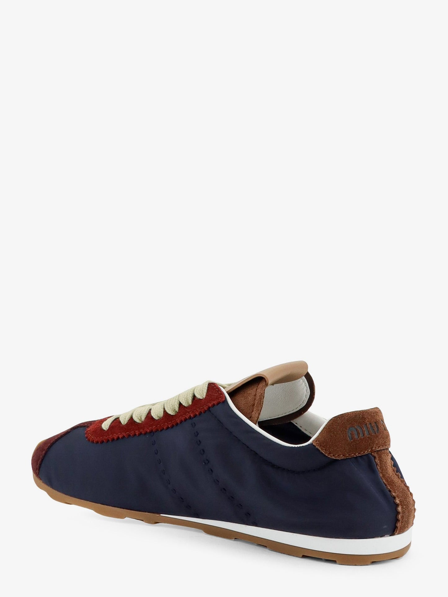 Miu Miu Women Nylon Sneakers With Suede Inserts MIU MIU