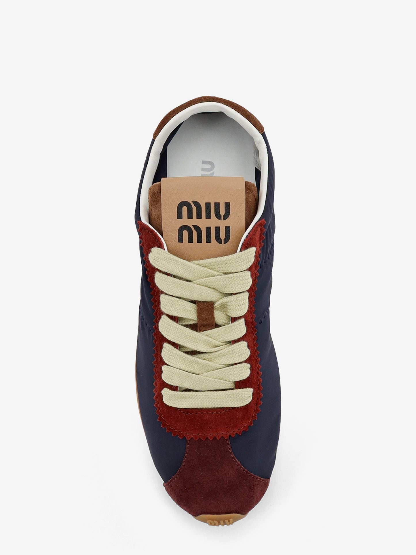 Miu Miu Women Nylon Sneakers With Suede Inserts MIU MIU