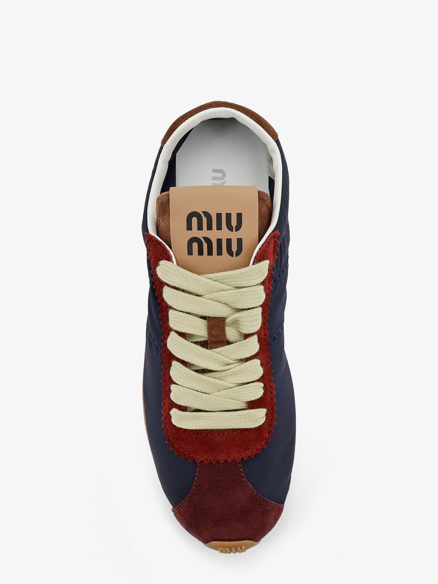 Miu Miu Women Nylon Sneakers With Suede Inserts MIU MIU