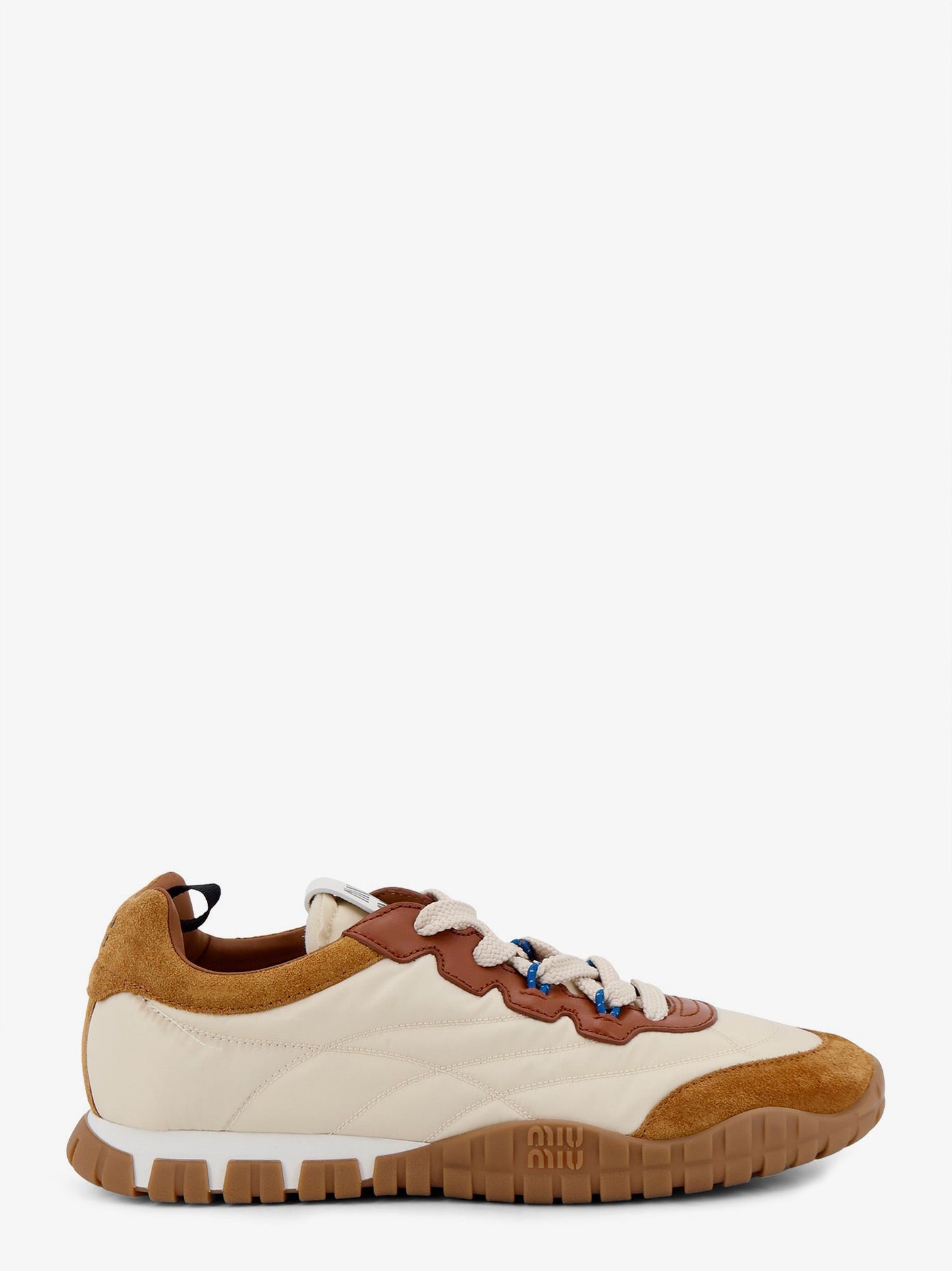 Miu Miu Women Tyre Technical Fabric And Suede Sneakers MIU MIU