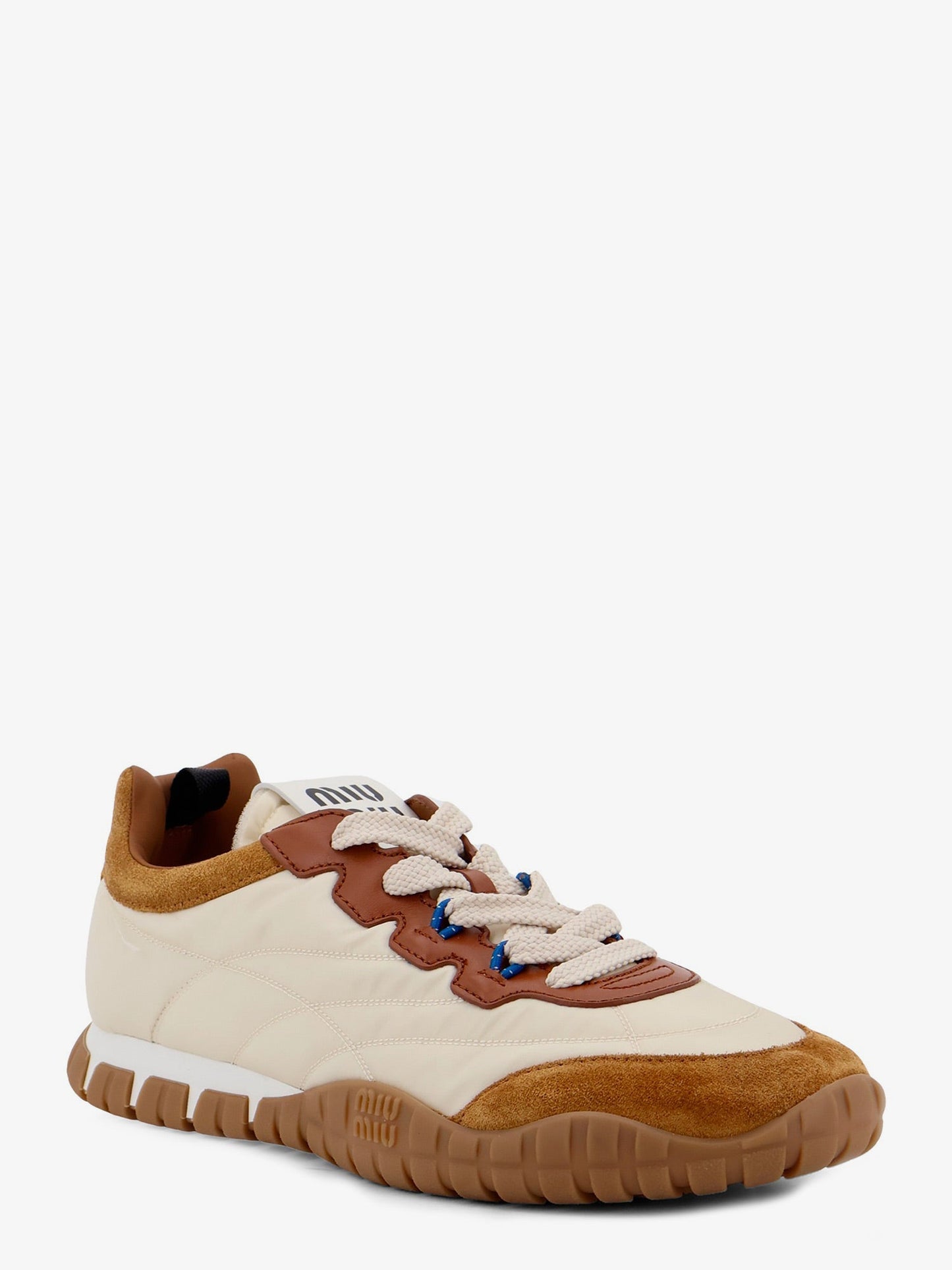 Miu Miu Women Tyre Technical Fabric And Suede Sneakers MIU MIU