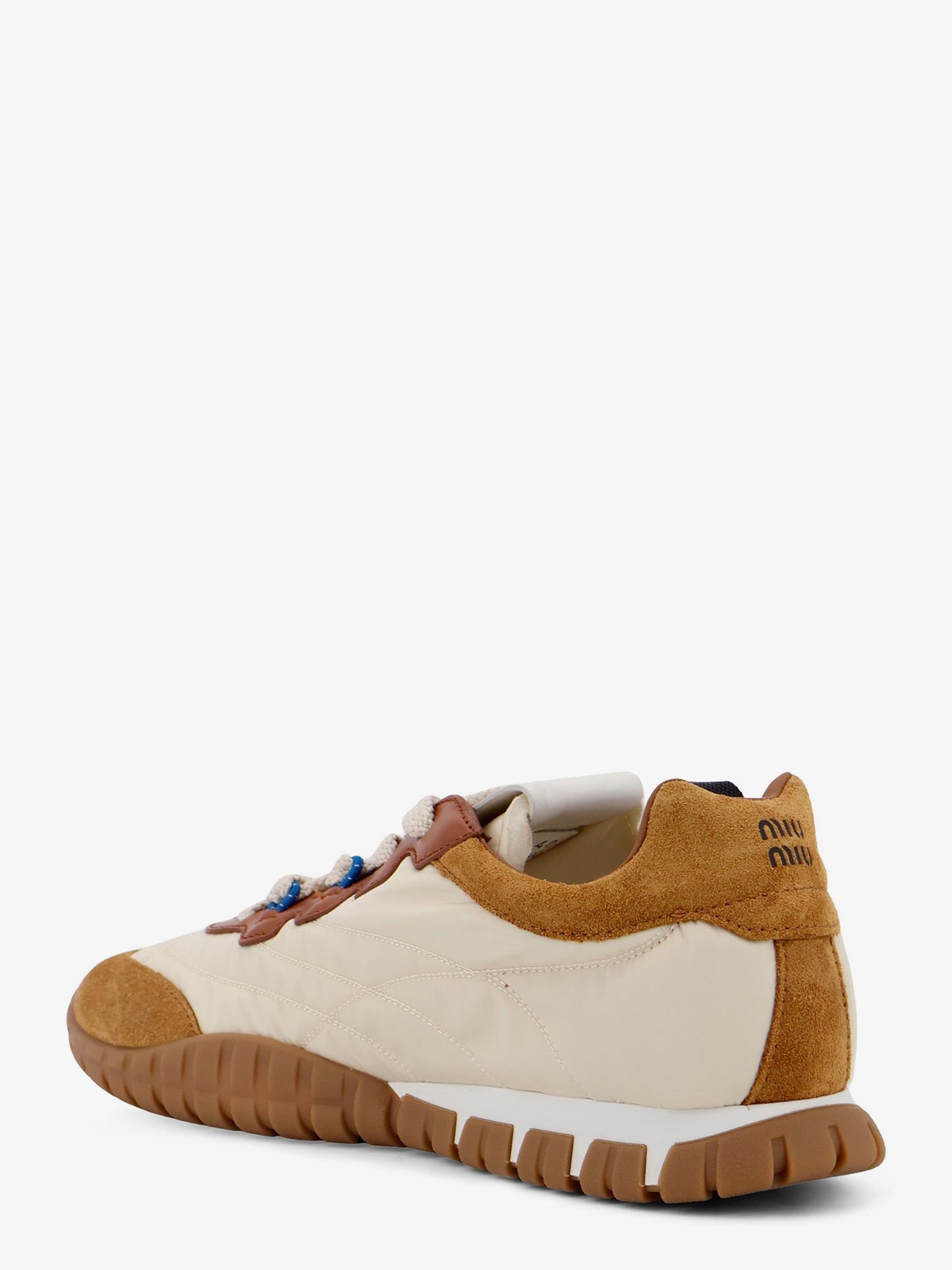Miu Miu Women Tyre Technical Fabric And Suede Sneakers MIU MIU