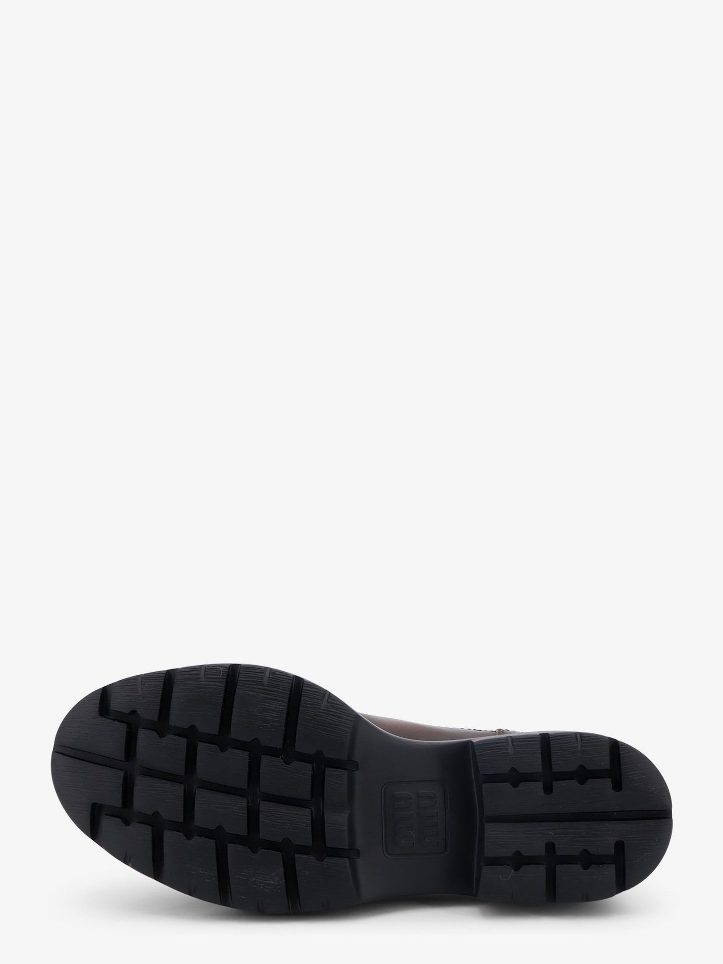 Miu Miu Women Leather Lace-Up With Front Lettering Logo MIU MIU