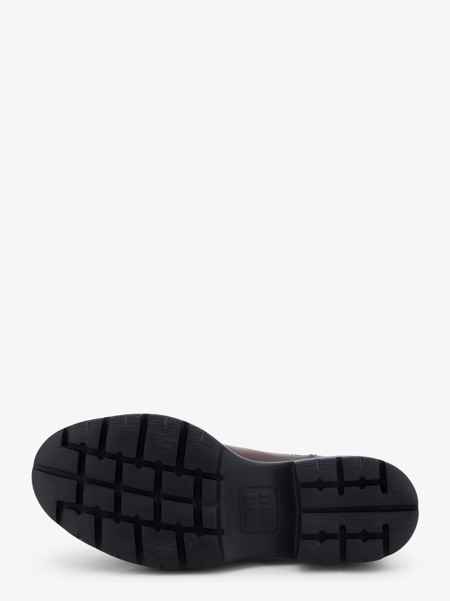 Miu Miu Women Leather Lace-Up With Front Lettering Logo MIU MIU