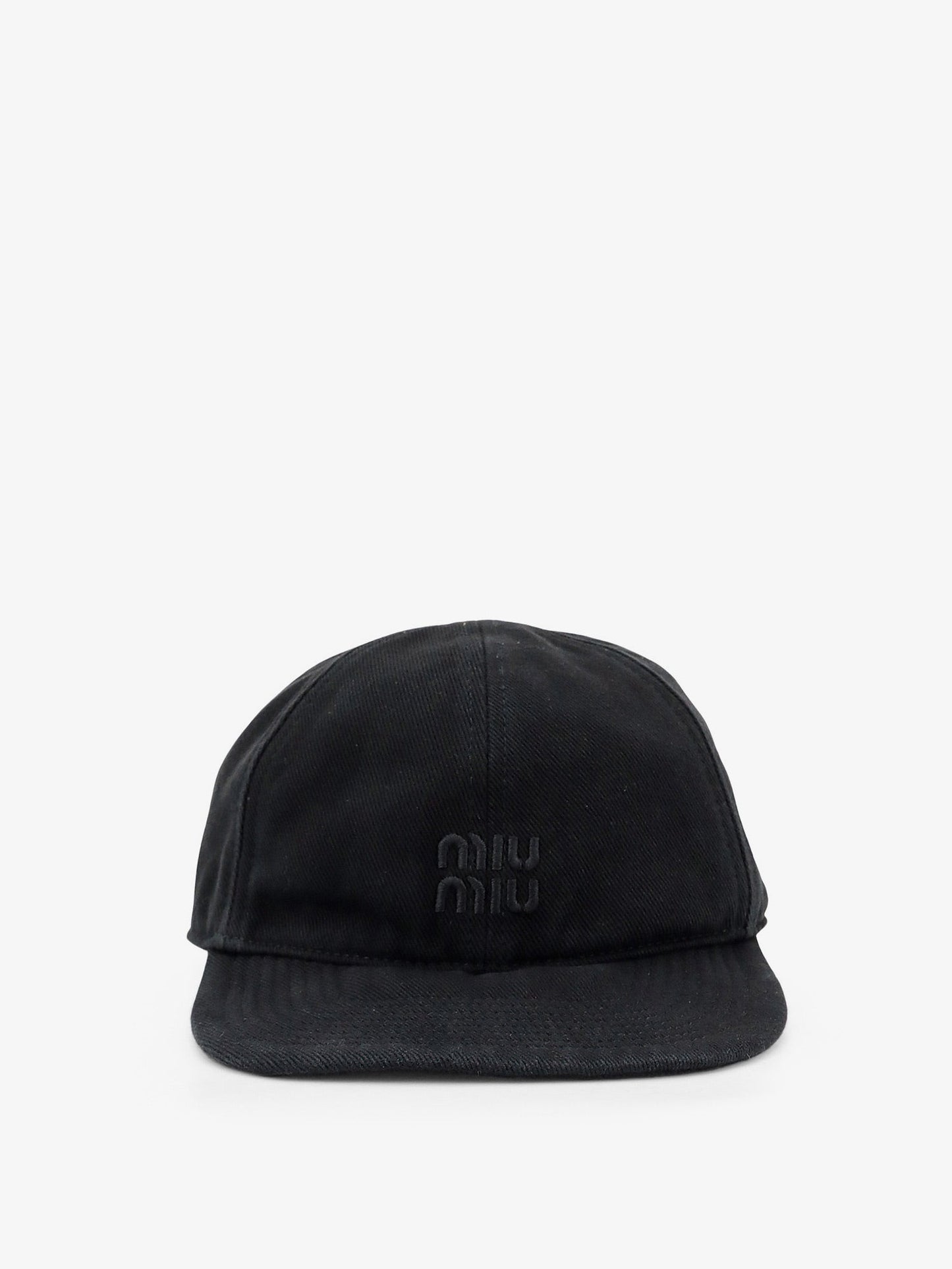 Miu Miu Women Black Denim Hat MIU MIU