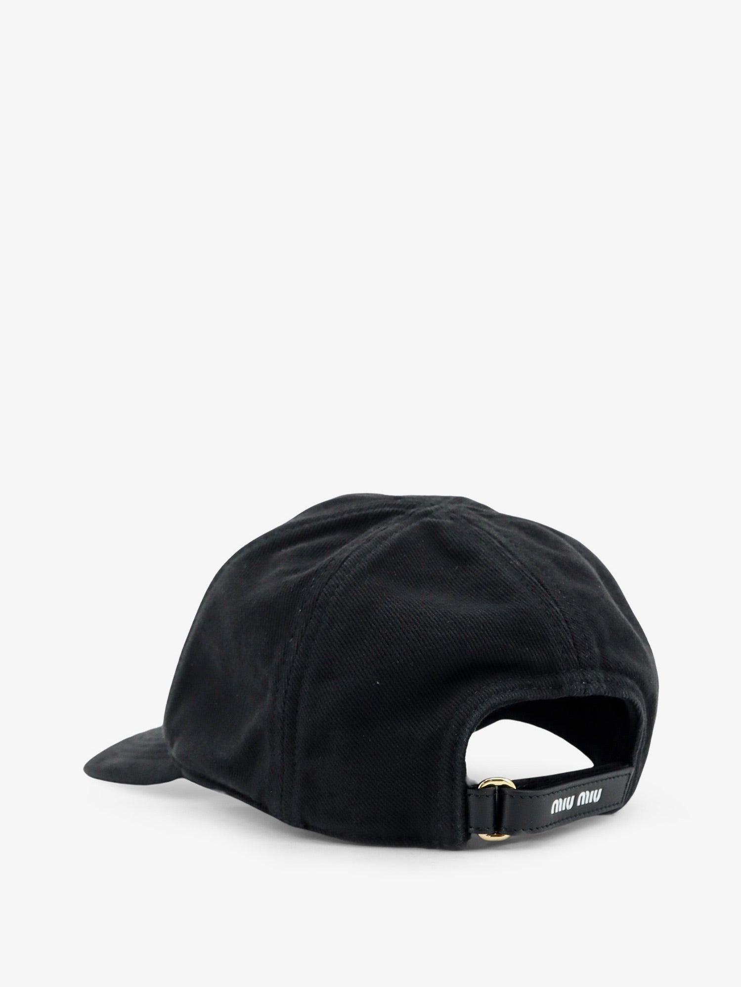 Miu Miu Women Black Denim Hat MIU MIU