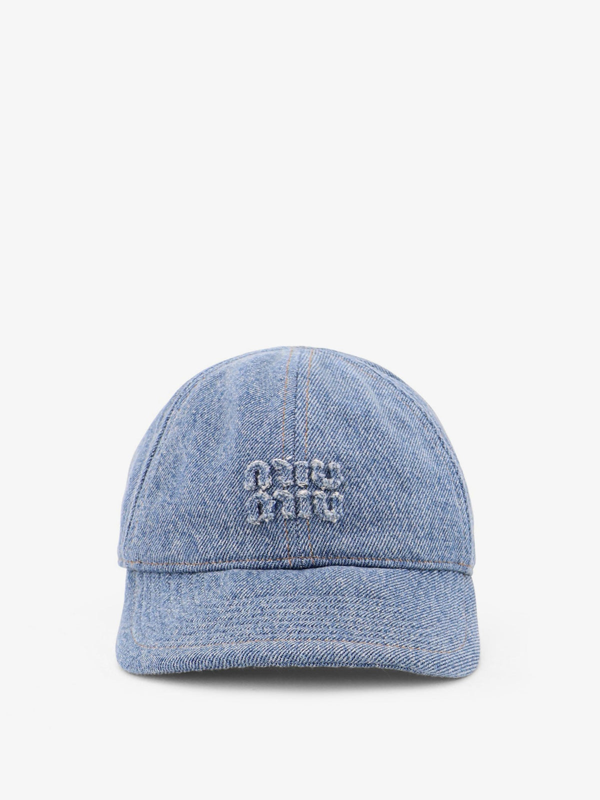 Miu Miu Women Debun Blue Hat MIU MIU