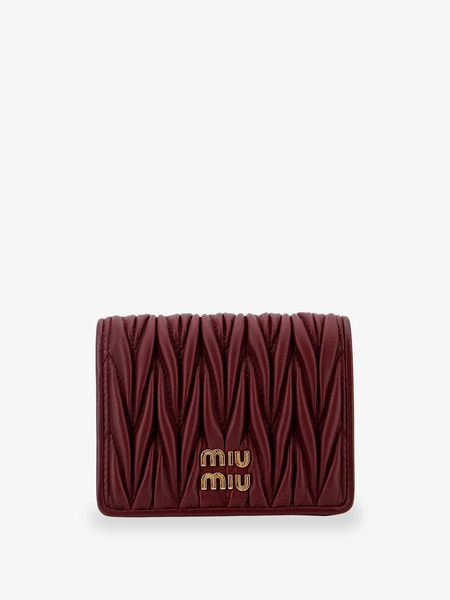 Miu Miu Women Quilted Leather Wallet MIU MIU