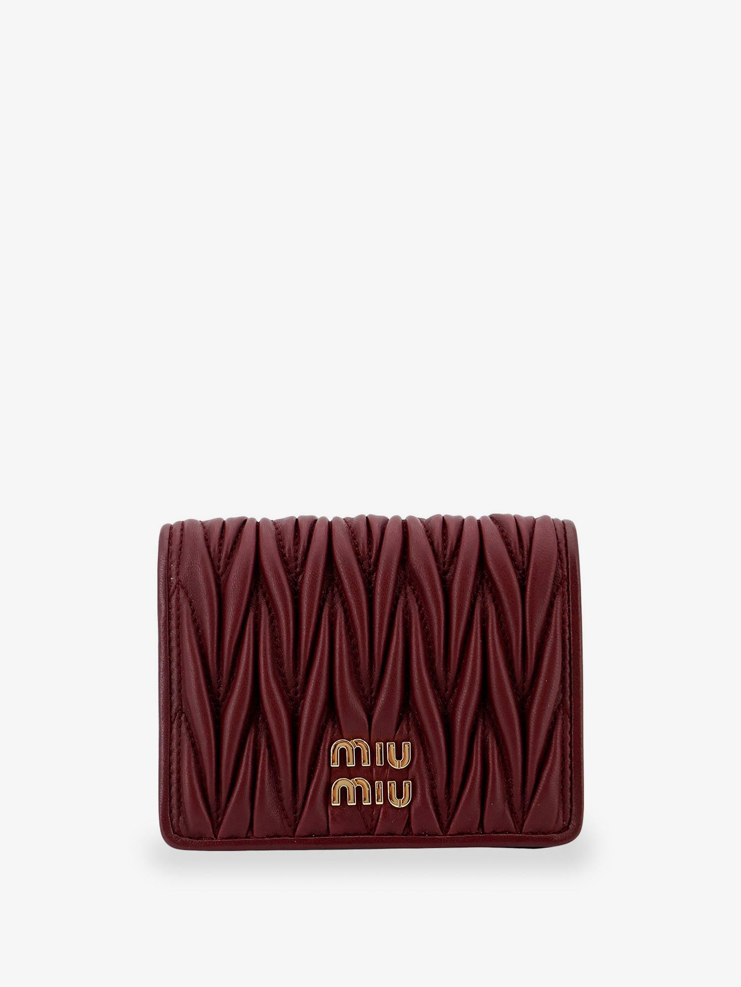 Miu Miu Women Quilted Leather Wallet MIU MIU