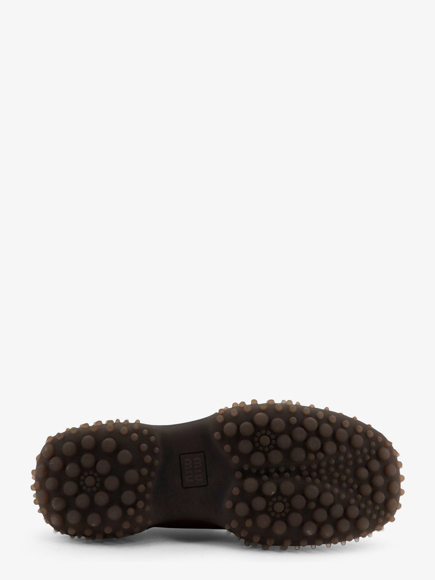 Miu Miu Women Leather Sabot With Embossed Lettering Logo MIU MIU