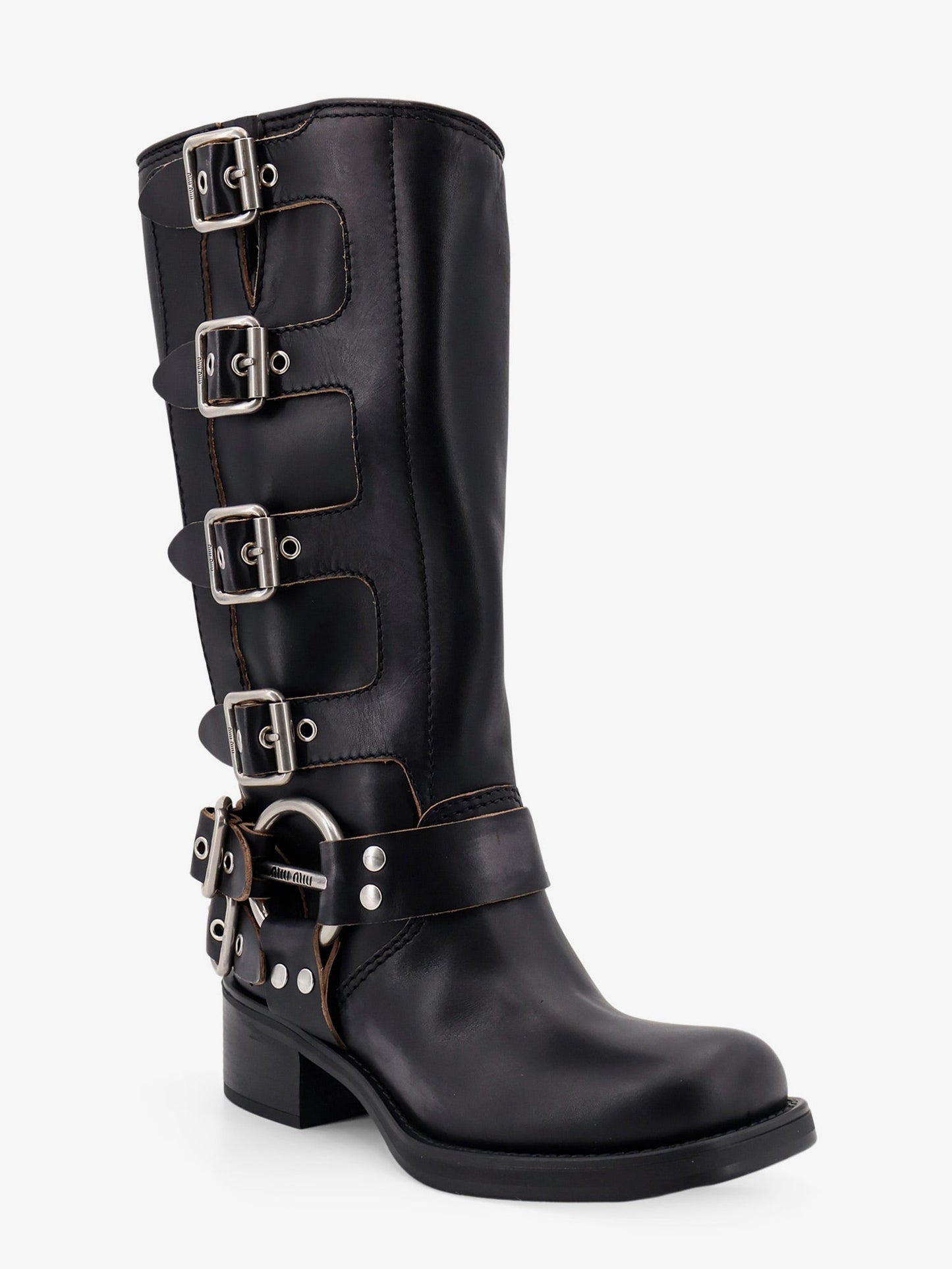 Miu Miu Women Leather Boots MIU MIU
